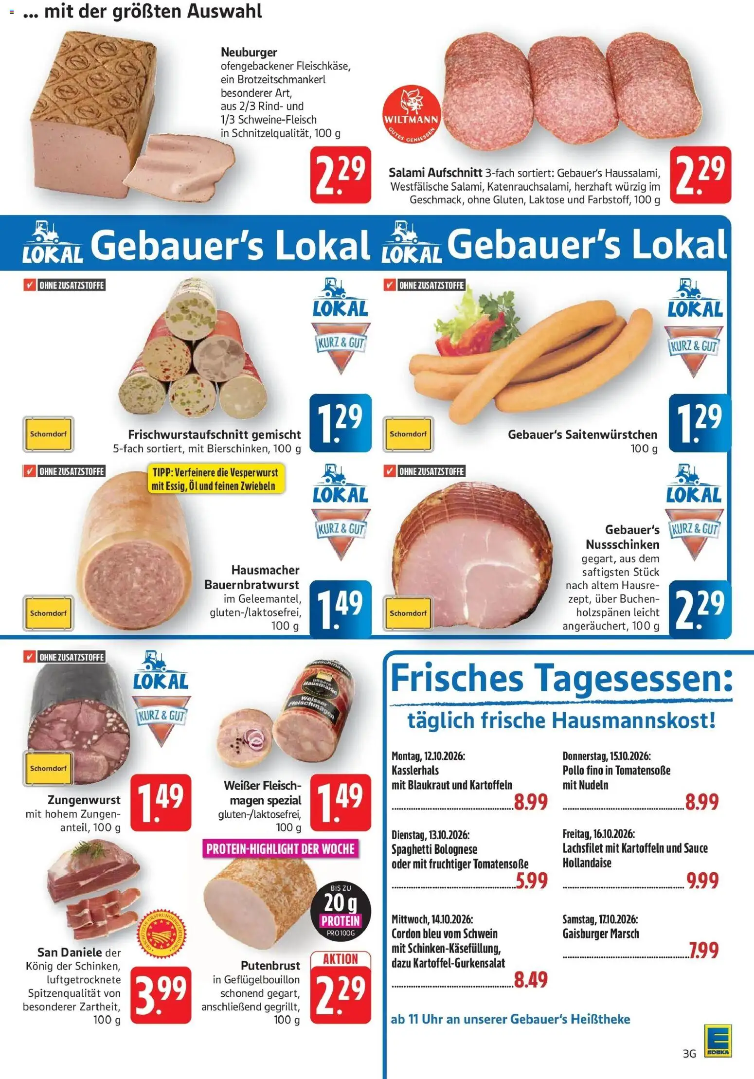 Vorschau von dem Prospekt des Geschäftes Edeka, gültig ab dem 12.10.2026