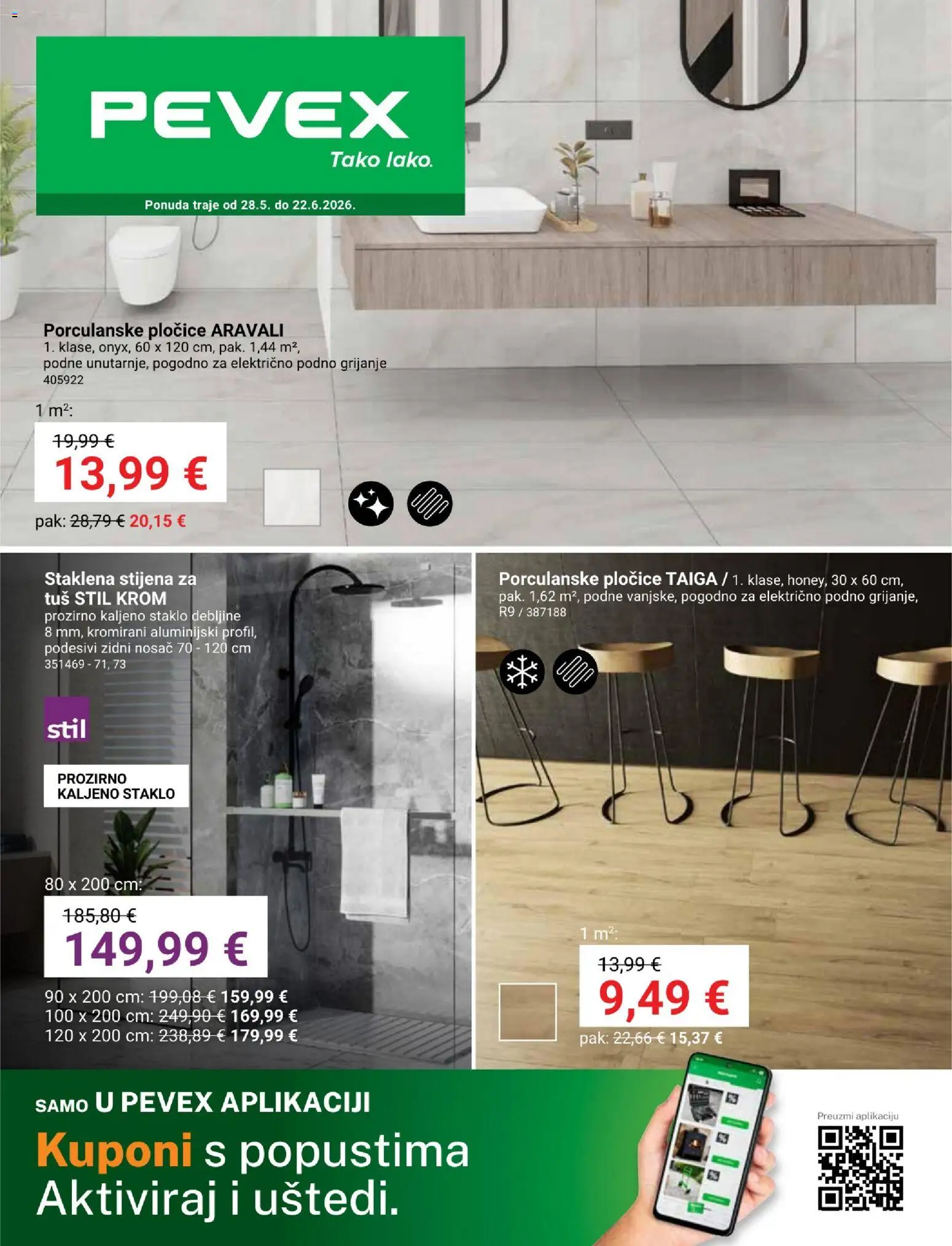Pregled letka Pevex Katalog trgovine Pevex vrijedi od 28.05.2026
