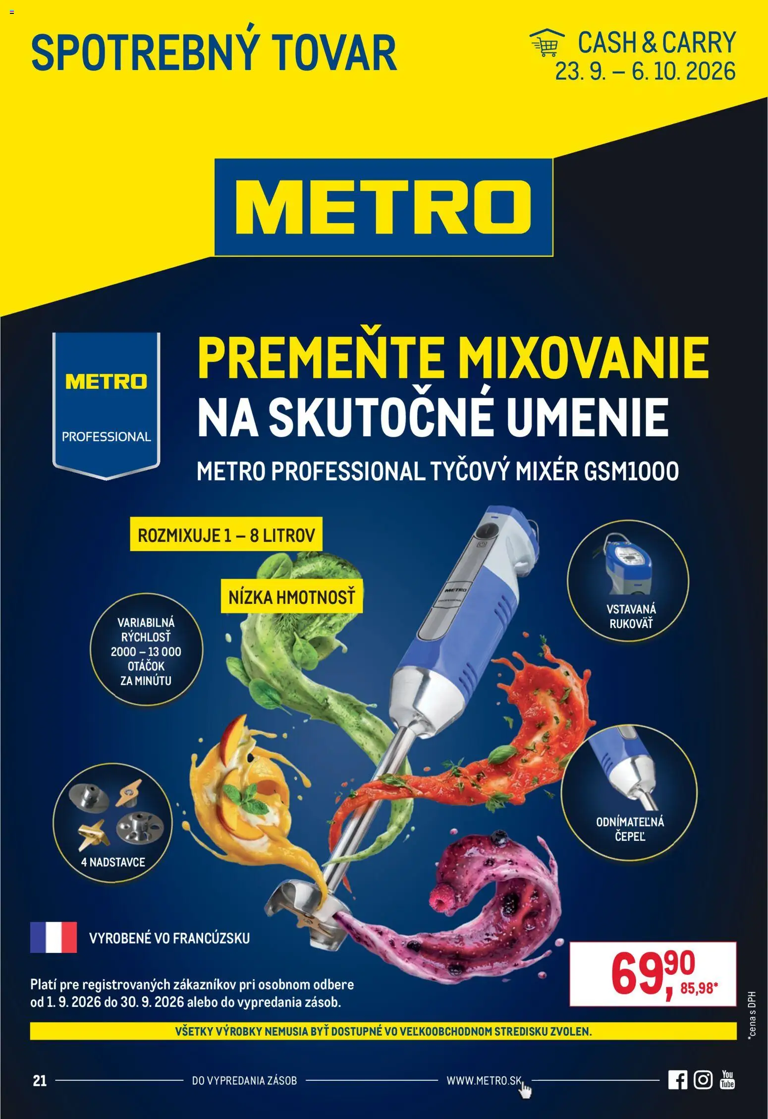Náhľad Metro letáku platného od 23.09.2026