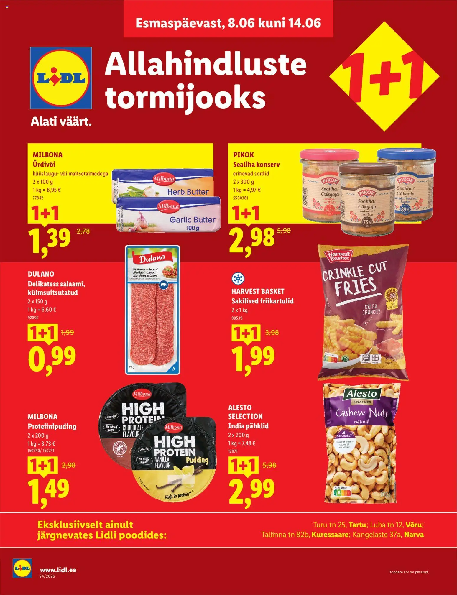 Lidl kliendilehe eelvaade alates 08.06.2026