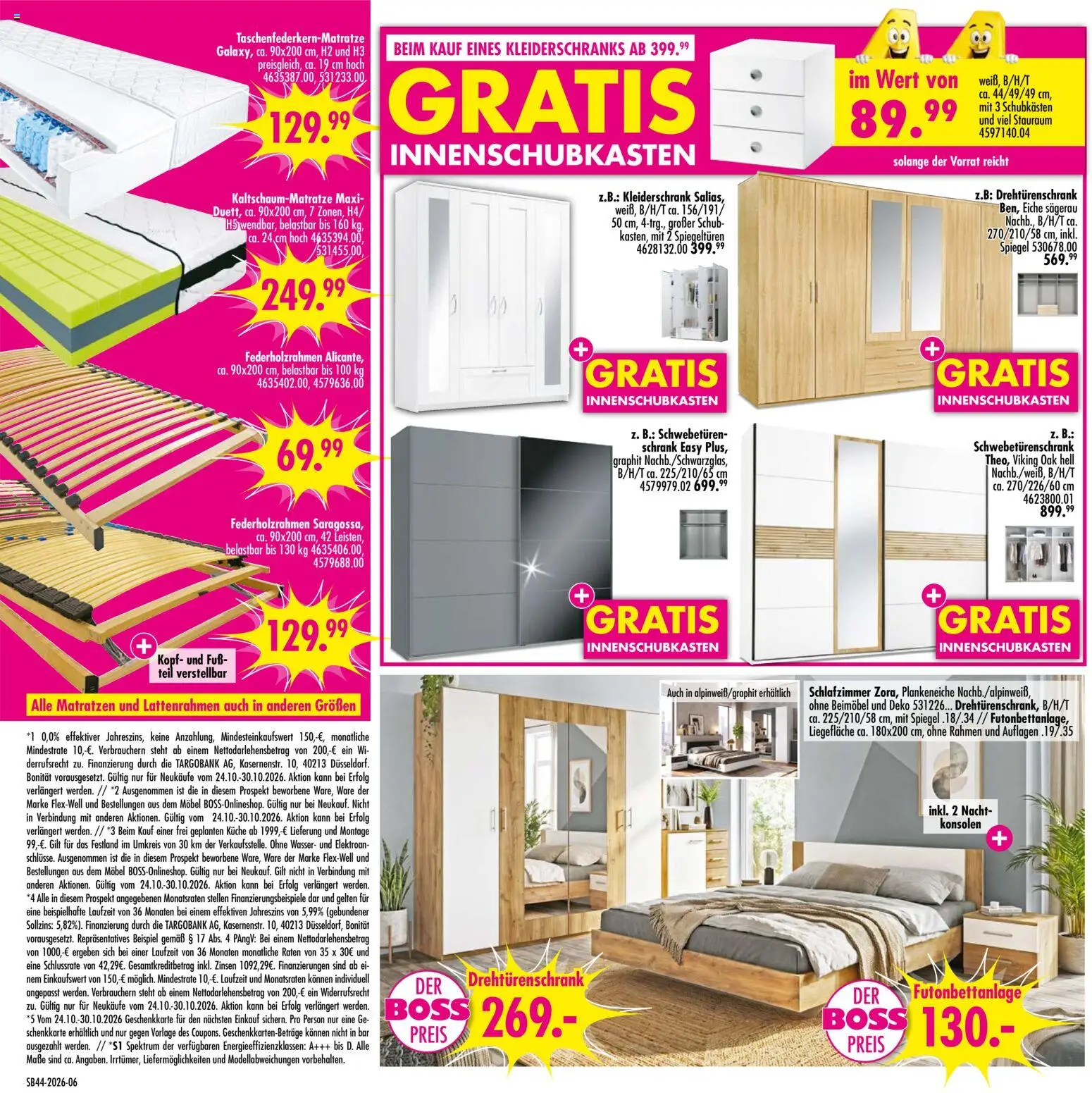 Vorschau von dem Prospekt des Geschäftes SB Möbel Boss, gültig ab dem 24.10.2026 - Spiegel, Küche, Wasser, Schrank, Schwebetürenschrank, Drehtürenschrank