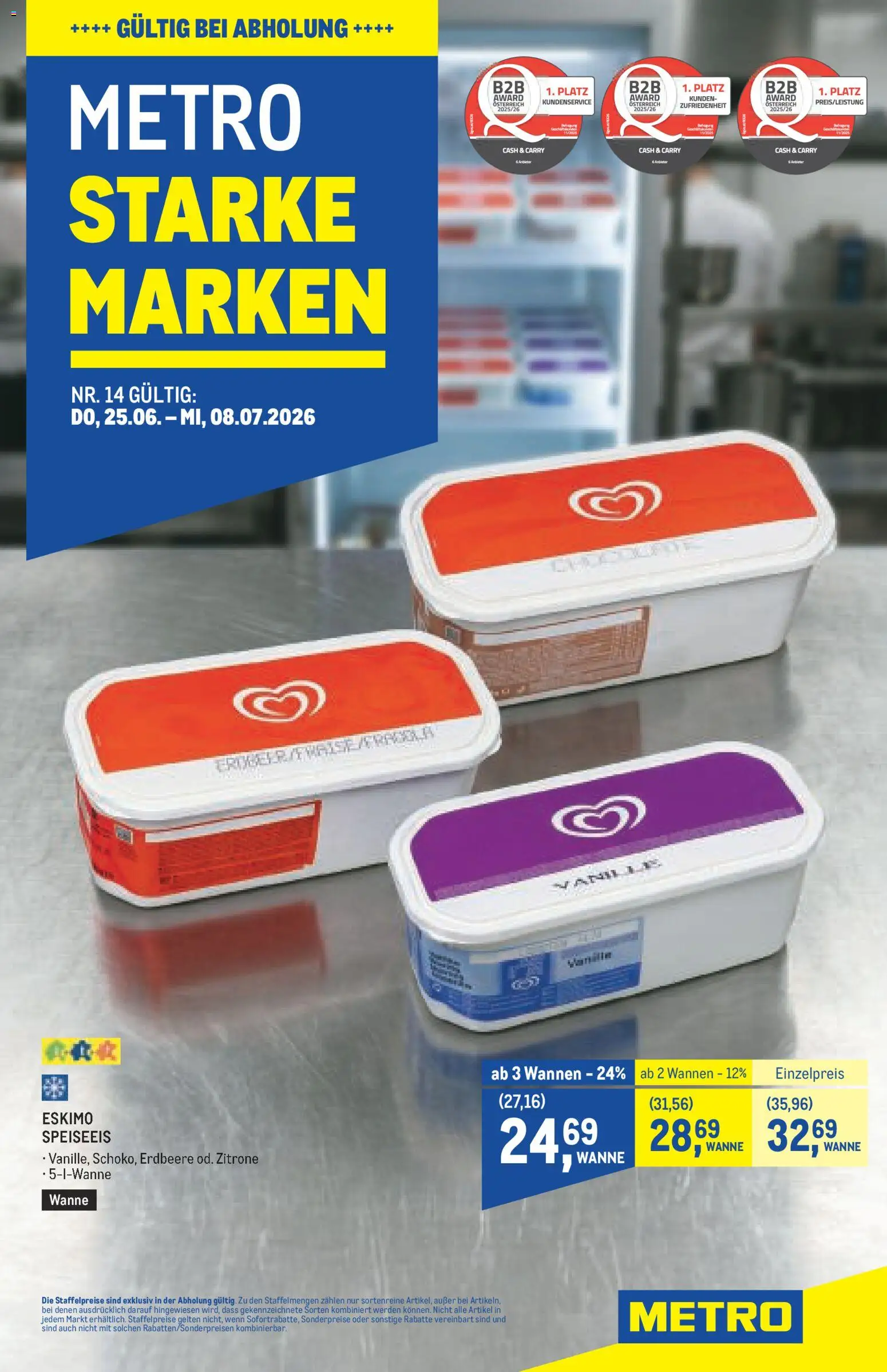 Vorschau der Angebote: Metro Metro angebote Starke Marken gültig ab 25.06.2026