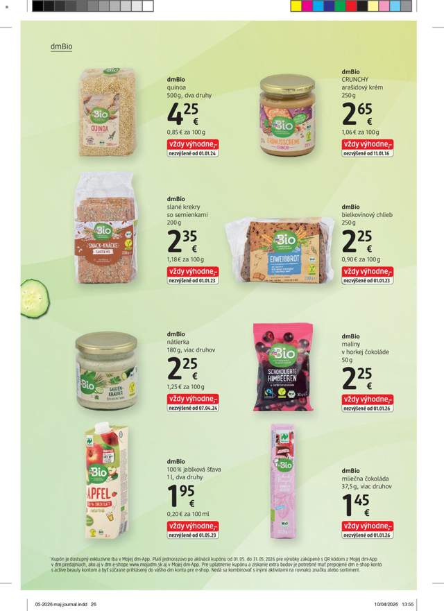 Nový dm drogerie leták od 01.05.