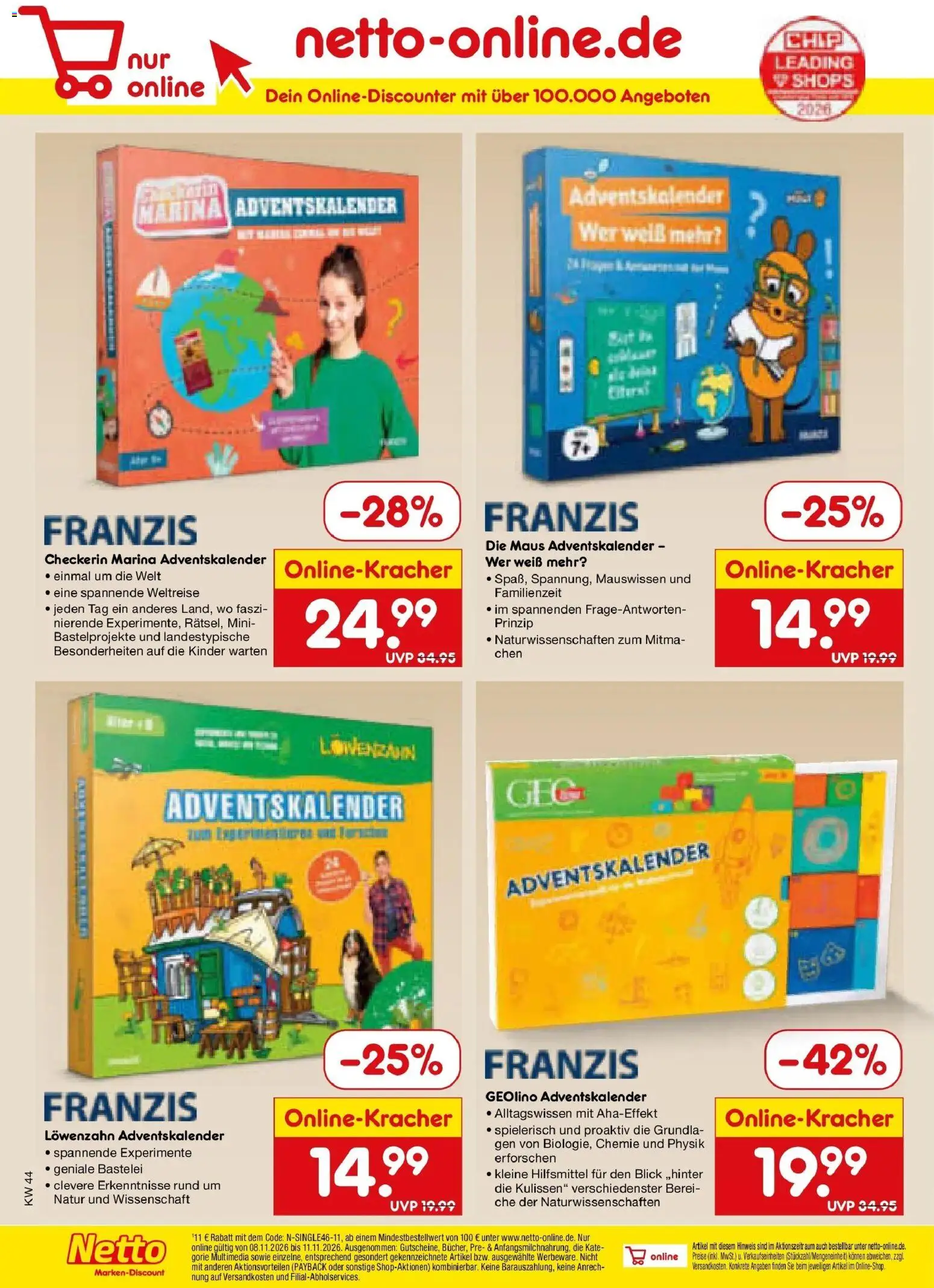 Vorschau von dem Prospekt des Geschäftes Netto Marken-Discount, gültig ab dem 26.10.2026