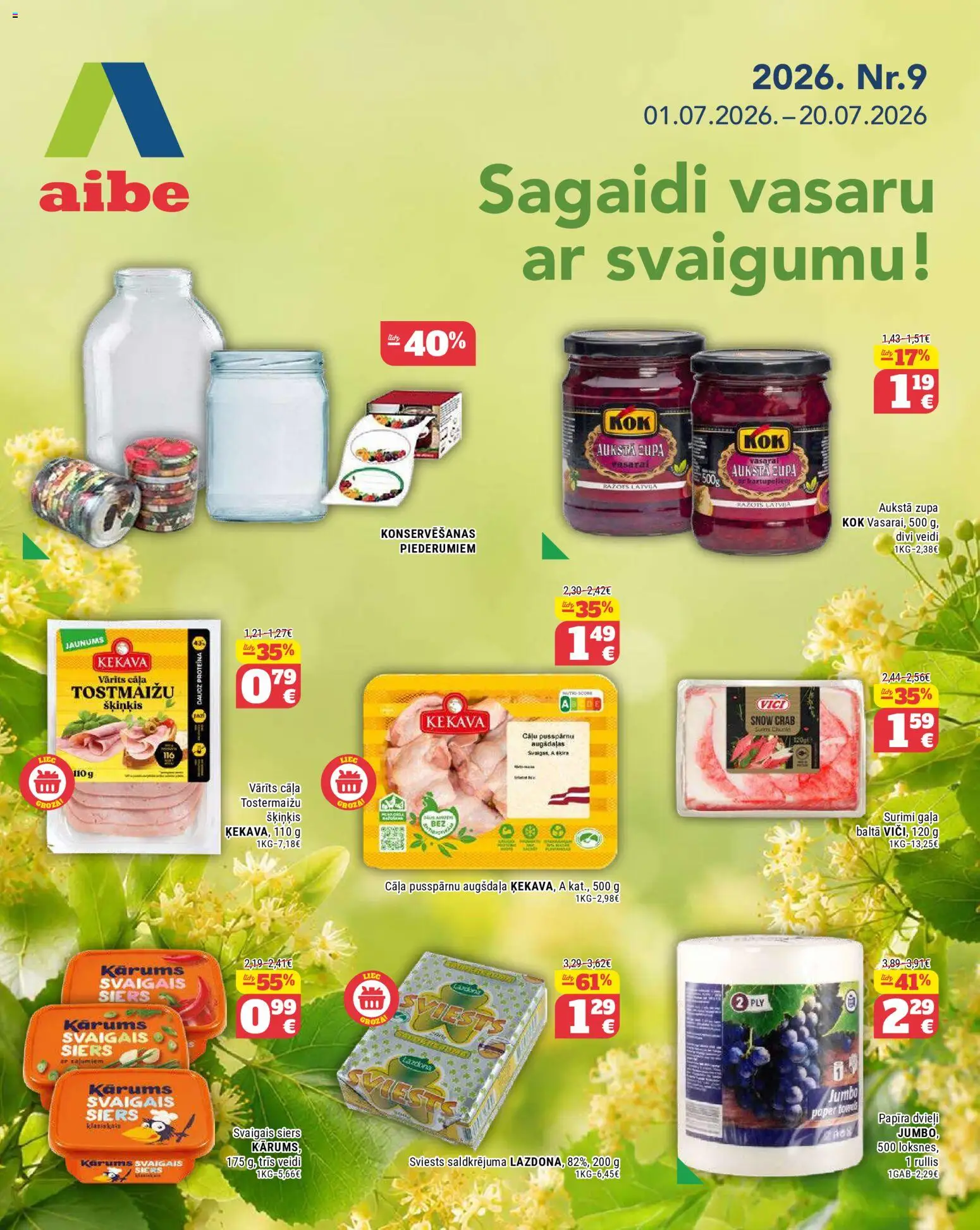 Skatīt Aibe akciju bukletu, derīgs no 01.07.2026.