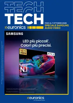 Anteprima dell'opuscolo Euronics volantino Samsung dal negozio Euronics valido da 01/10/2026