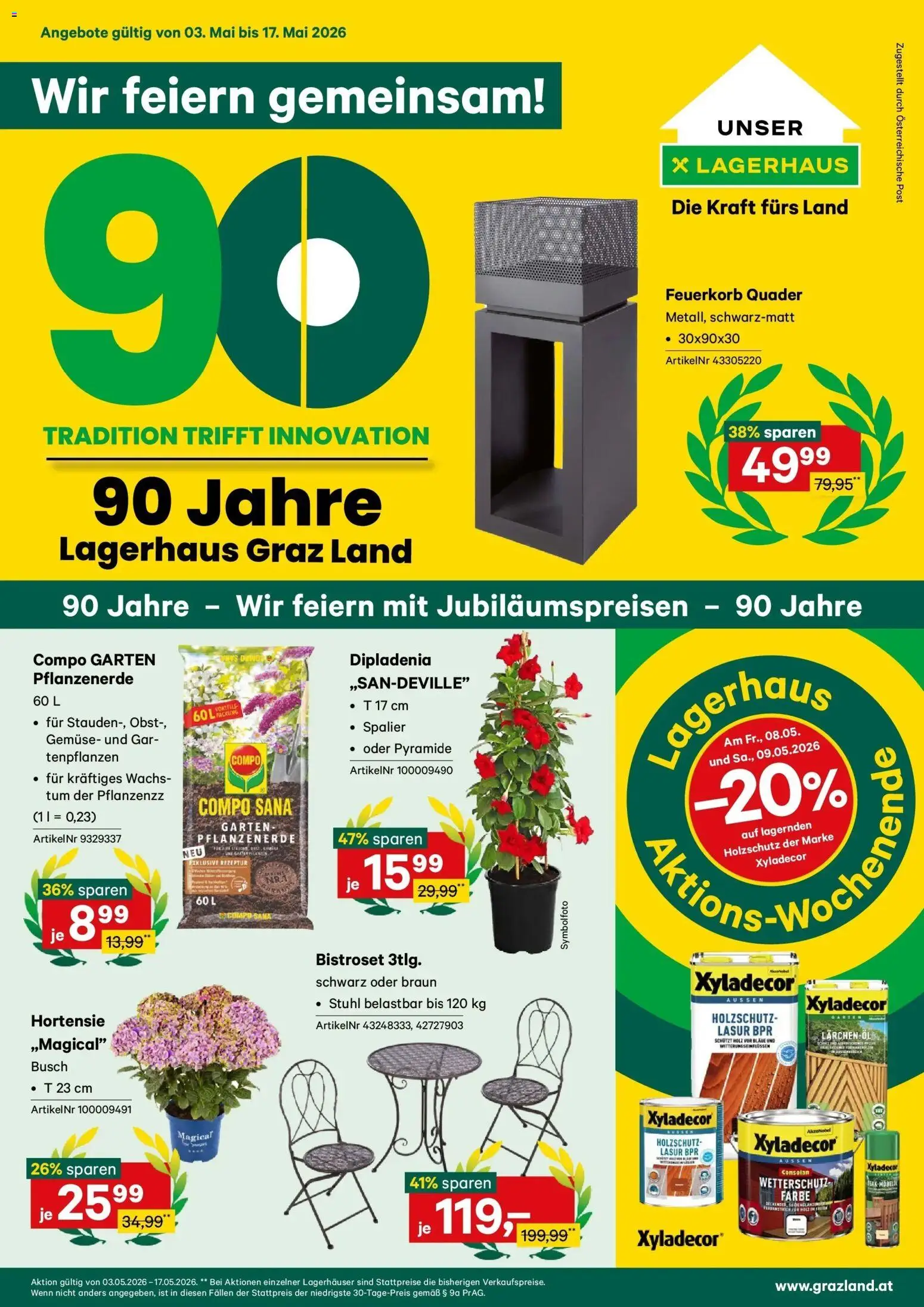 Vorschau der Angebote: Lagerhaus Lagerhaus Wochen Angebote gültig ab 04.05.2026 - Gemüse, Obst, Stuhl