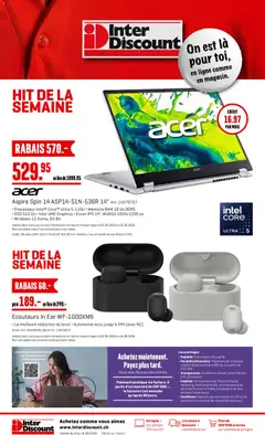 Vorschau des Merkblatts Interdiscount aktionen FR vom Shop Interdiscount gültig von 03.08.2026 bis 16.08.2026