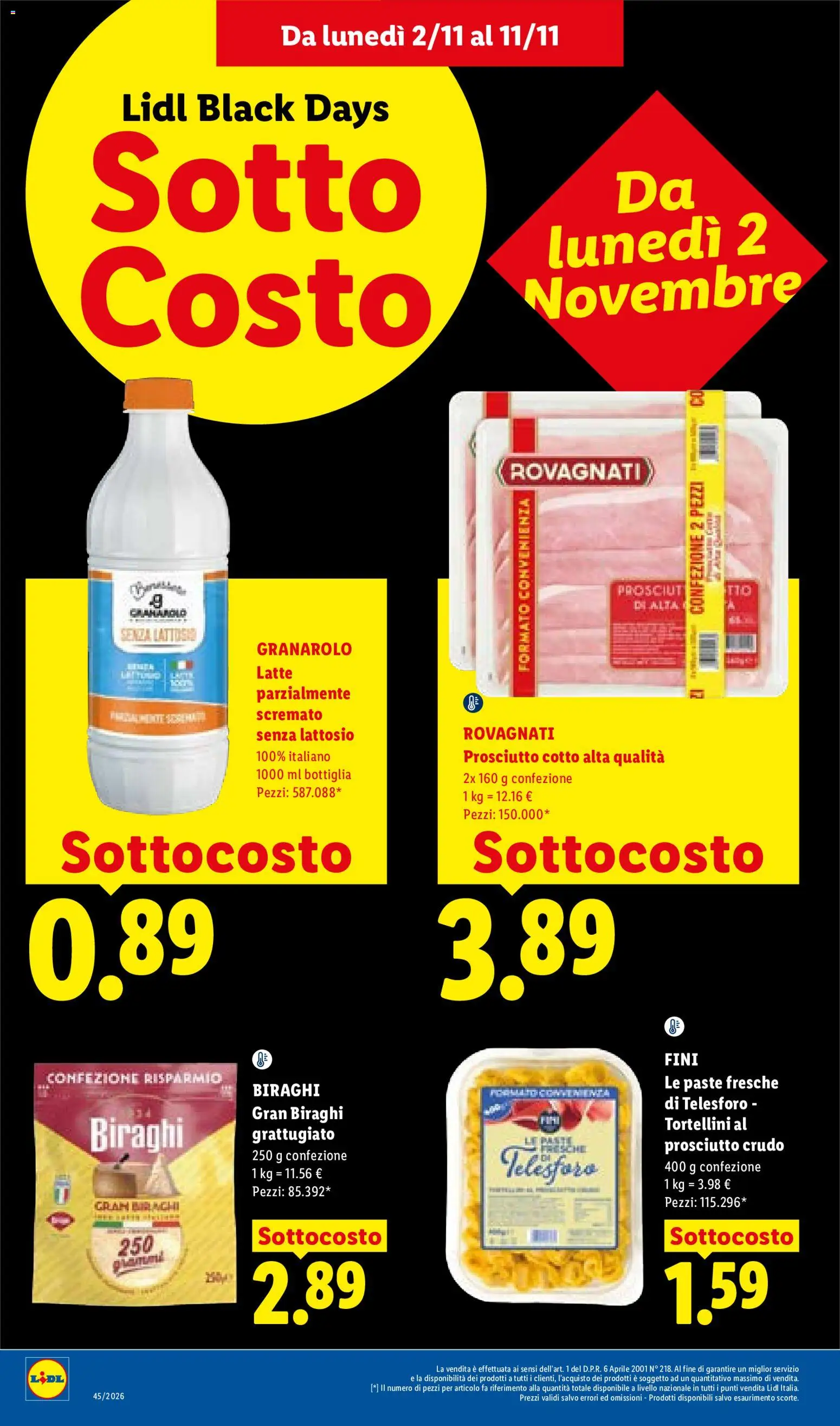 Anteprima dell'opuscolo Lidl Black Friday dal negozio Lidl valido da 02/11/2026
