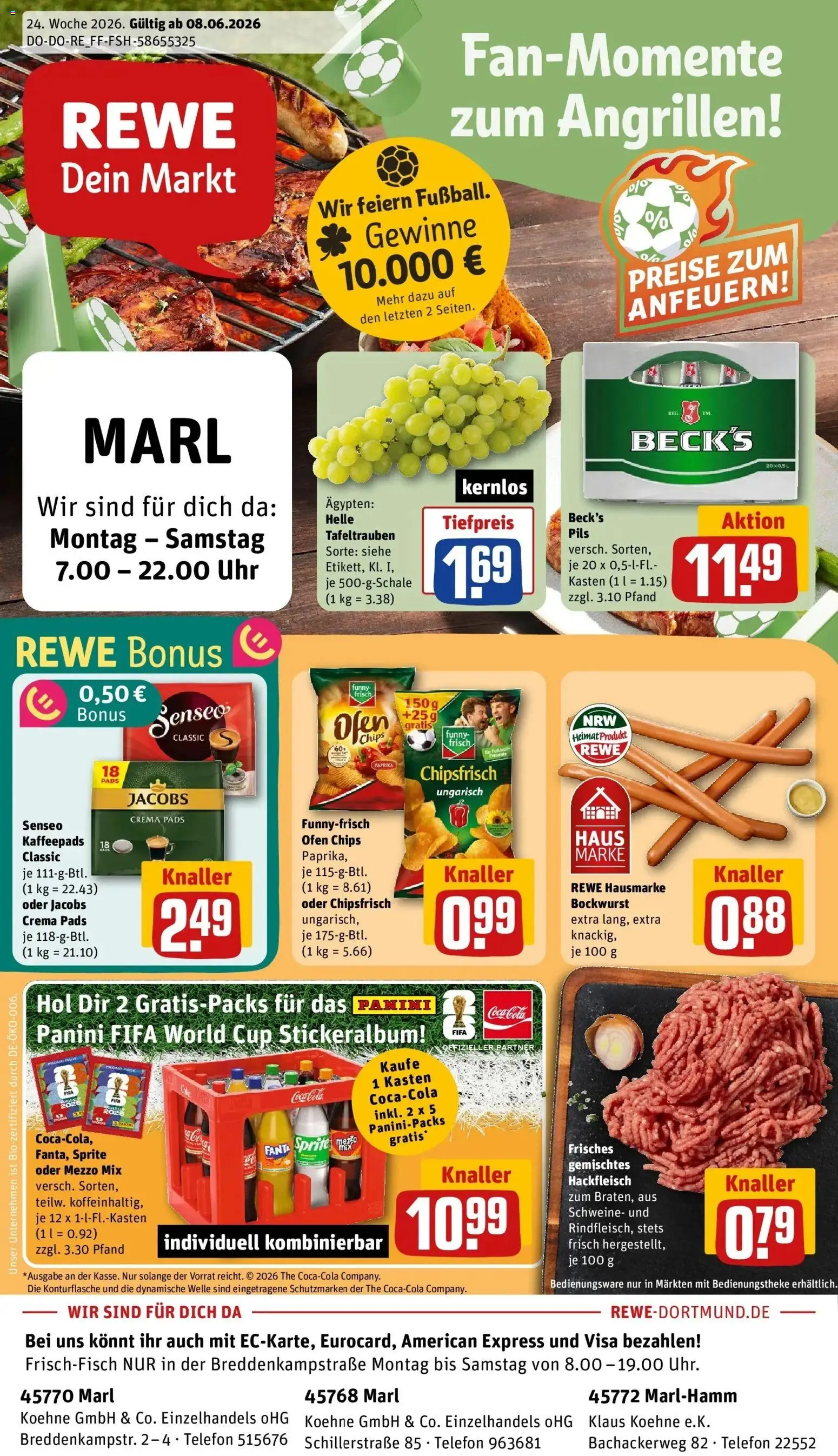 Vorschau von dem Prospekt des Geschäftes Rewe, gültig ab dem 08.06.2026