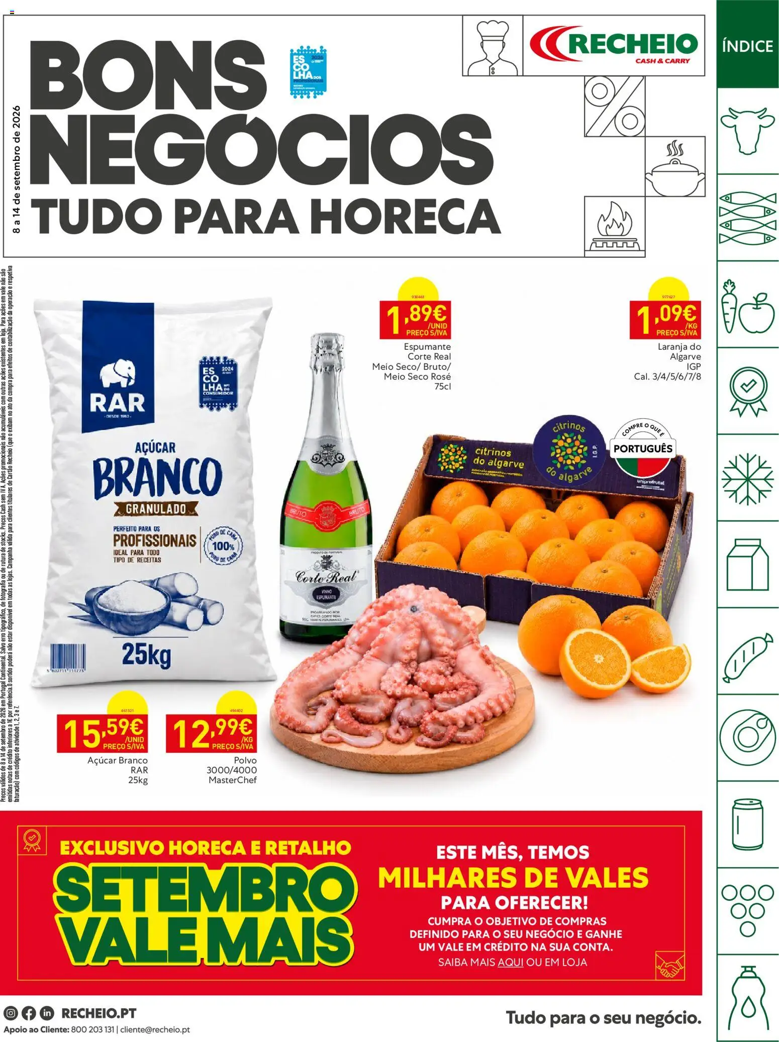 Pré-visualização do folheto da loja Recheio válida a partir de 08/09/2026