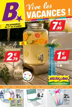 Prévisualisation de BazarLand - Vive les vacances du magasin Bazarland formulaire valide 01/07/2026