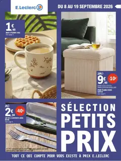 Prévisualisation de E.Leclerc Petits prix du magasin E.Leclerc formulaire valide 08/09/2026