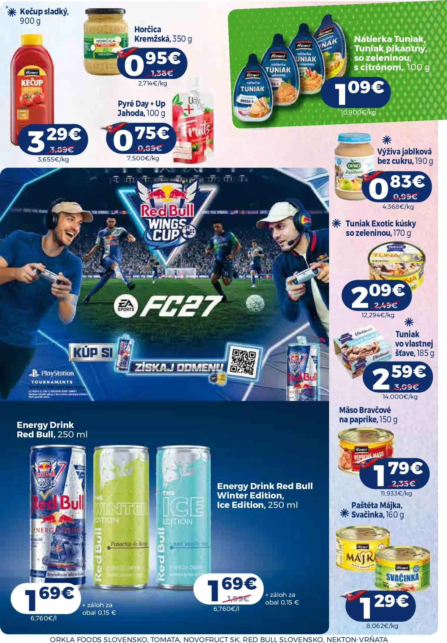 Náhľad Milk Agro letáku platného od 21.10.2026 - Mäso, Playstation, Red Bull, Tuniak, Horčica, Kečup, Nátierka, Paštéta