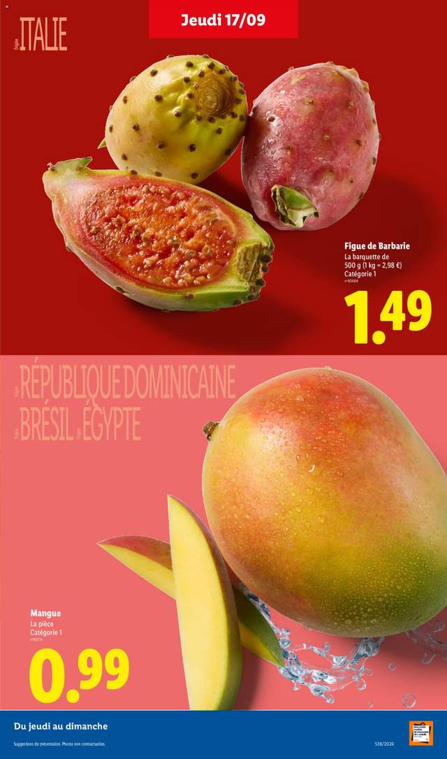 Nouveau catalogue Lidl à partir du 17/09