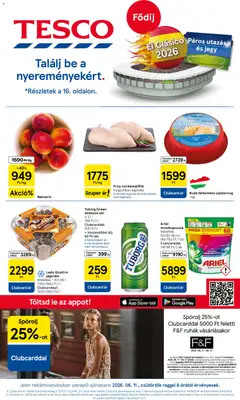 Tesco - Tesco aktuális akciós újság megtekintése, amely érvényes 2026.06.11.-től