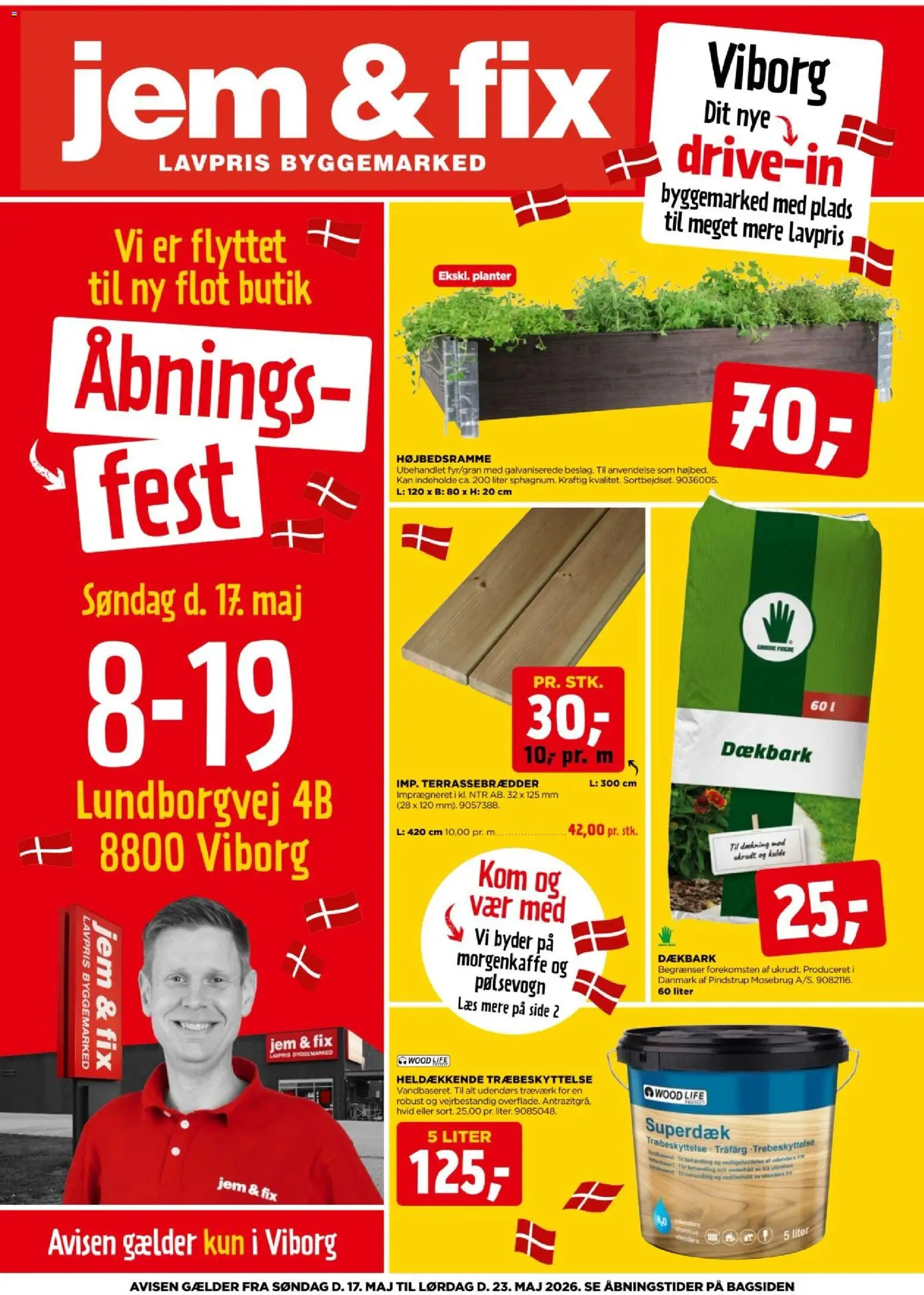 Eksempel på tilbudsavis Jem & fix - Åbningsavis - Viborg fra butik Jem & fix gyldig fra 17/05/2026