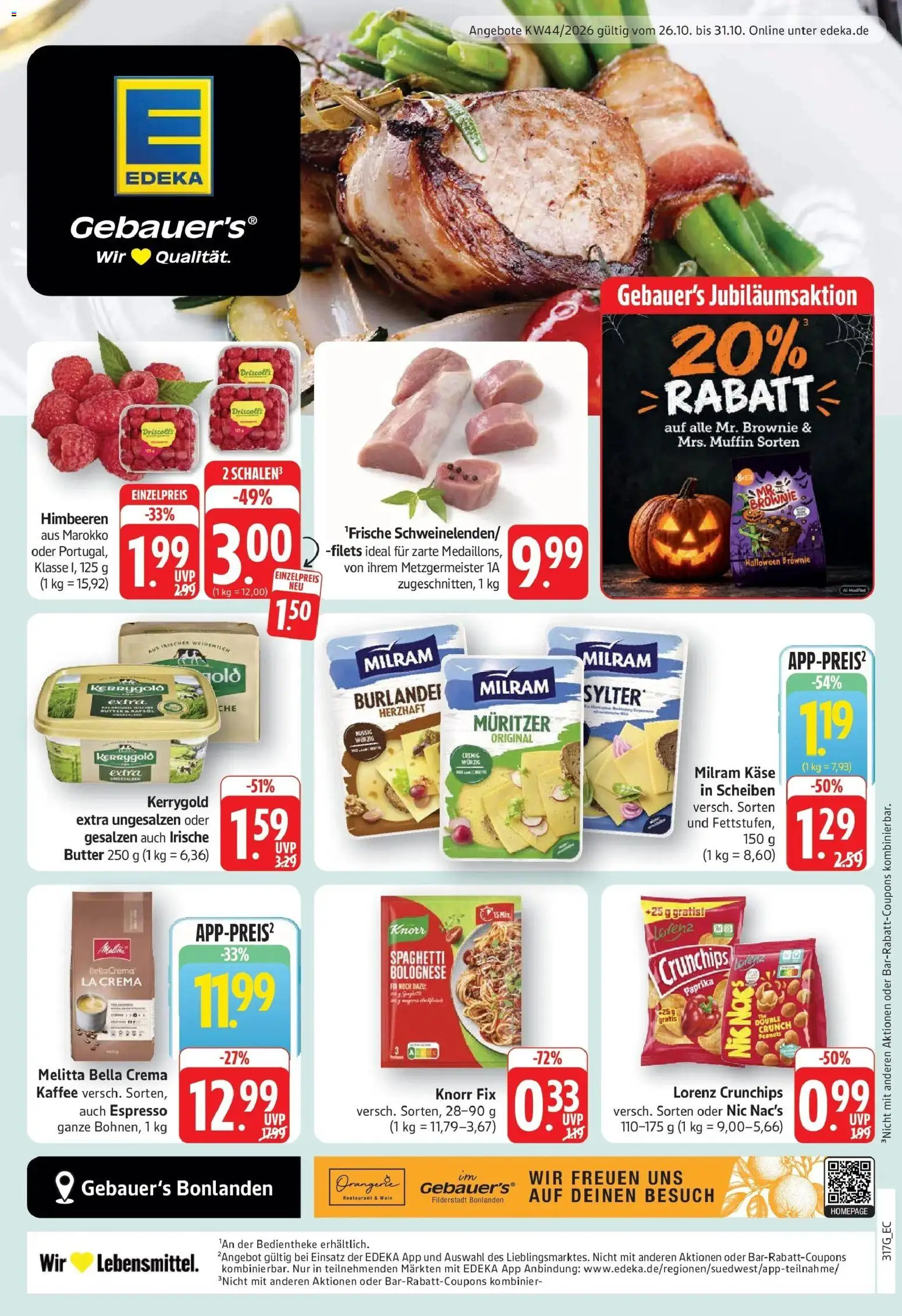 Vorschau von dem Prospekt des Geschäftes Edeka, gültig ab dem 26.10.2026