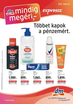 DM Drogerie Markt - DM Drogerie Markt akciós újság megtekintése, amely érvényes 2026.05.21.-től