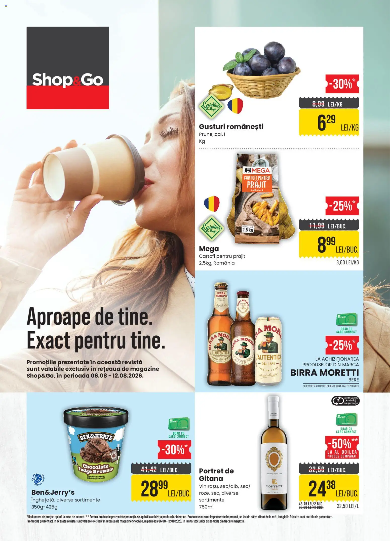 Previzualizarea de cataloage: Mega Image Mega Image Catalog Shop&Go valabil de la 06.08.2026 - Bere, Vin, Gradina, Cartofi, Premium, Aplică