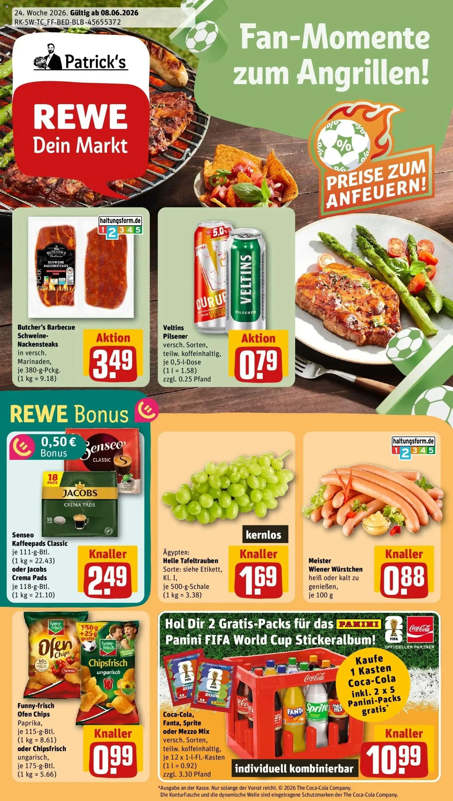 Vorschau von dem Prospekt des Geschäftes Rewe, gültig ab dem 08.06.2026