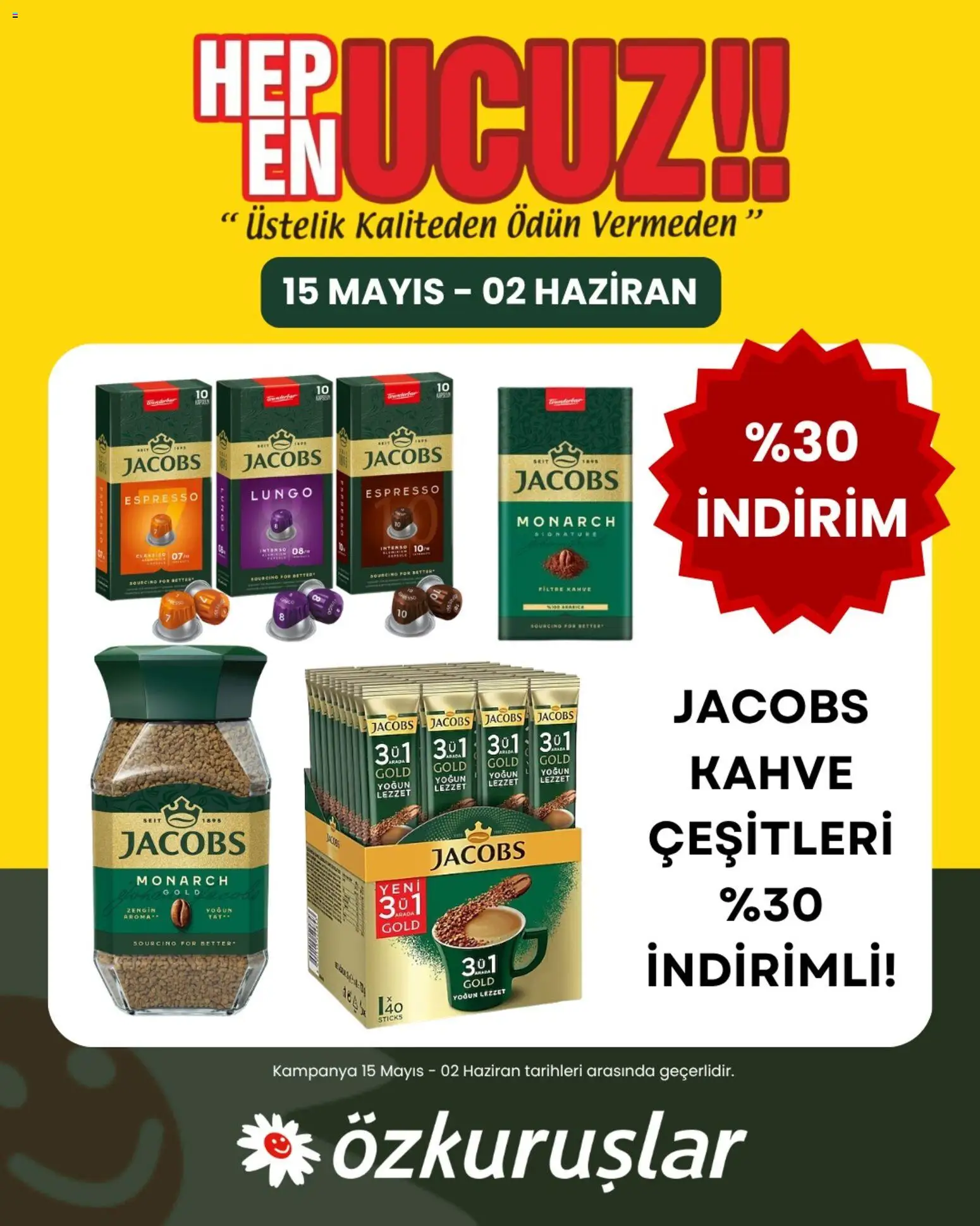 Özkuruşlar Özkuruşlar İndirim 15.05.2026 - Broşürünün önizlemesi