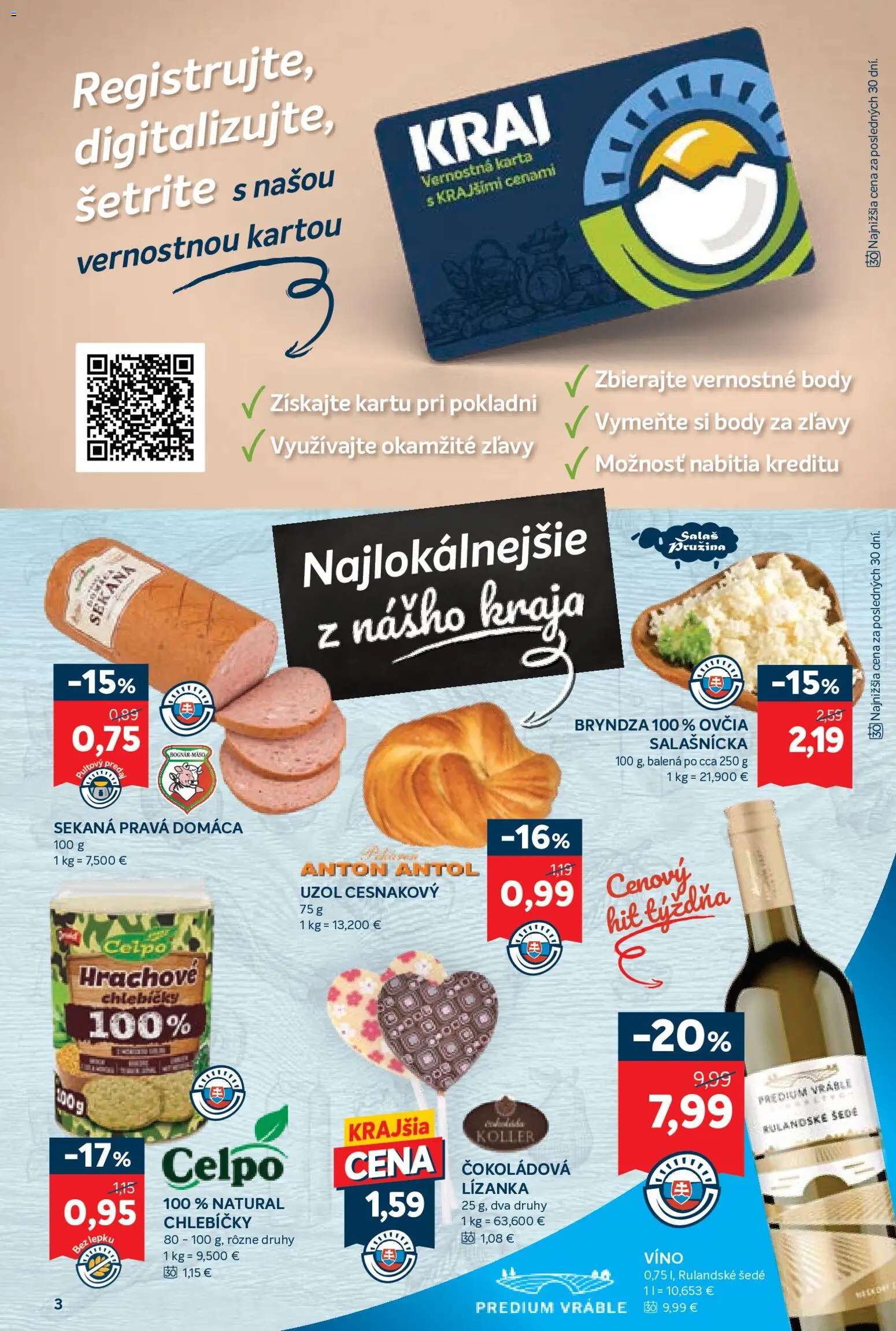 Náhľad Kraj letáku platného od 08.10.2026 - Víno, Bryndza