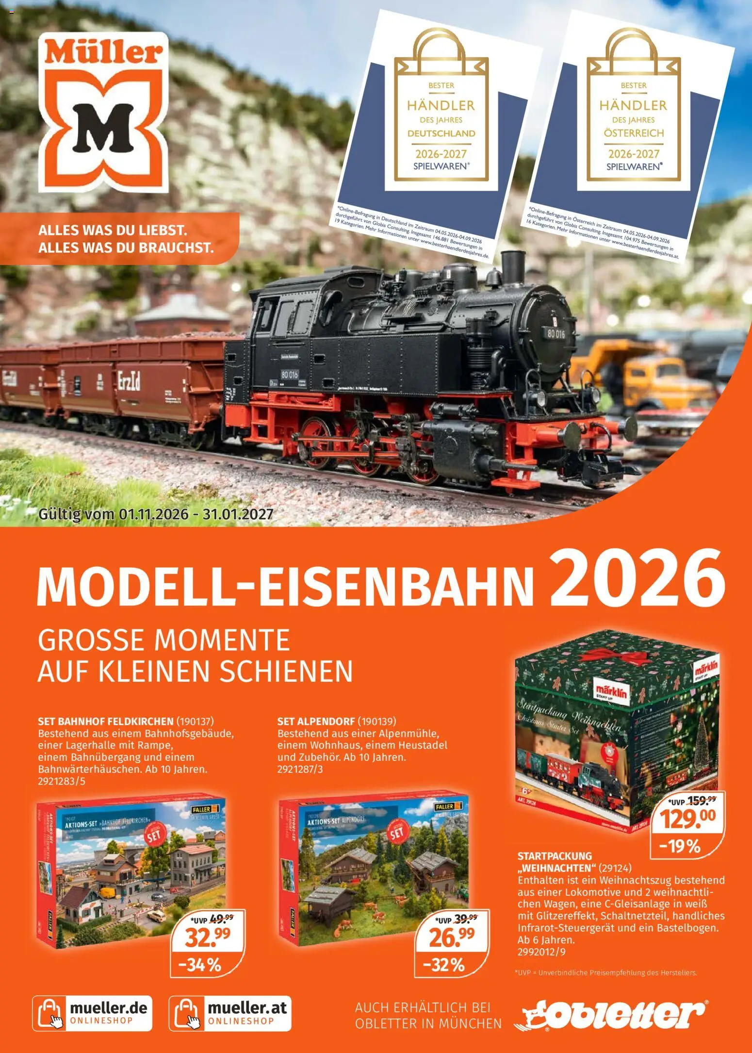 Vorschau von dem Prospekt des Geschäftes Müller, gültig ab dem 01.11.2026