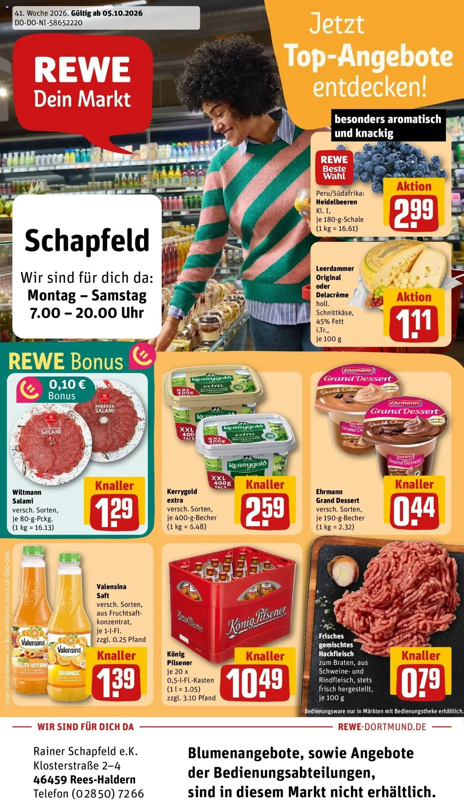 Vorschau von dem Prospekt des Geschäftes Rewe, gültig ab dem 05.10.2026