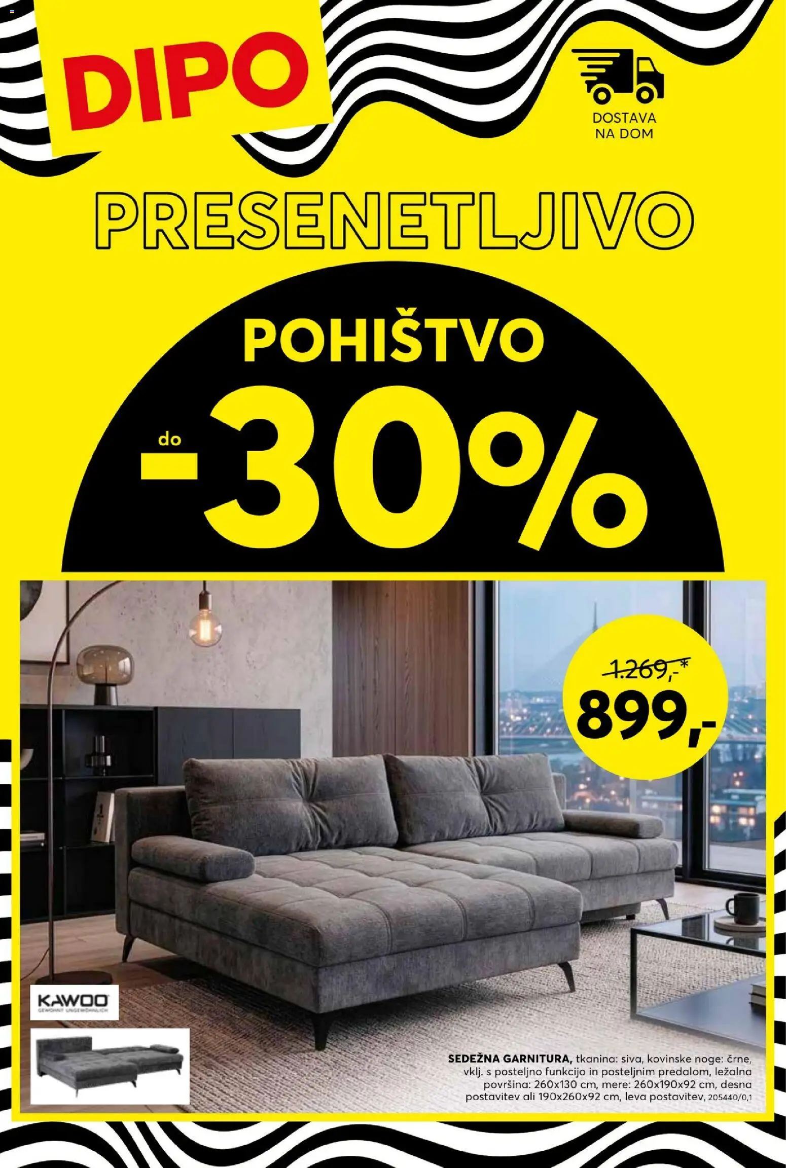 Predogled kataloga iz trgovine Dipo veljaven od 13.10.2026 - Pohištvo