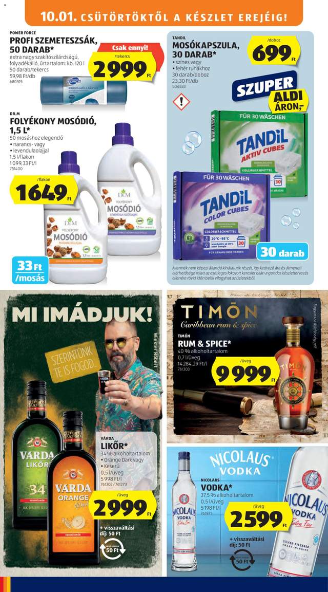 Új Aldi akciós újság 10.01.