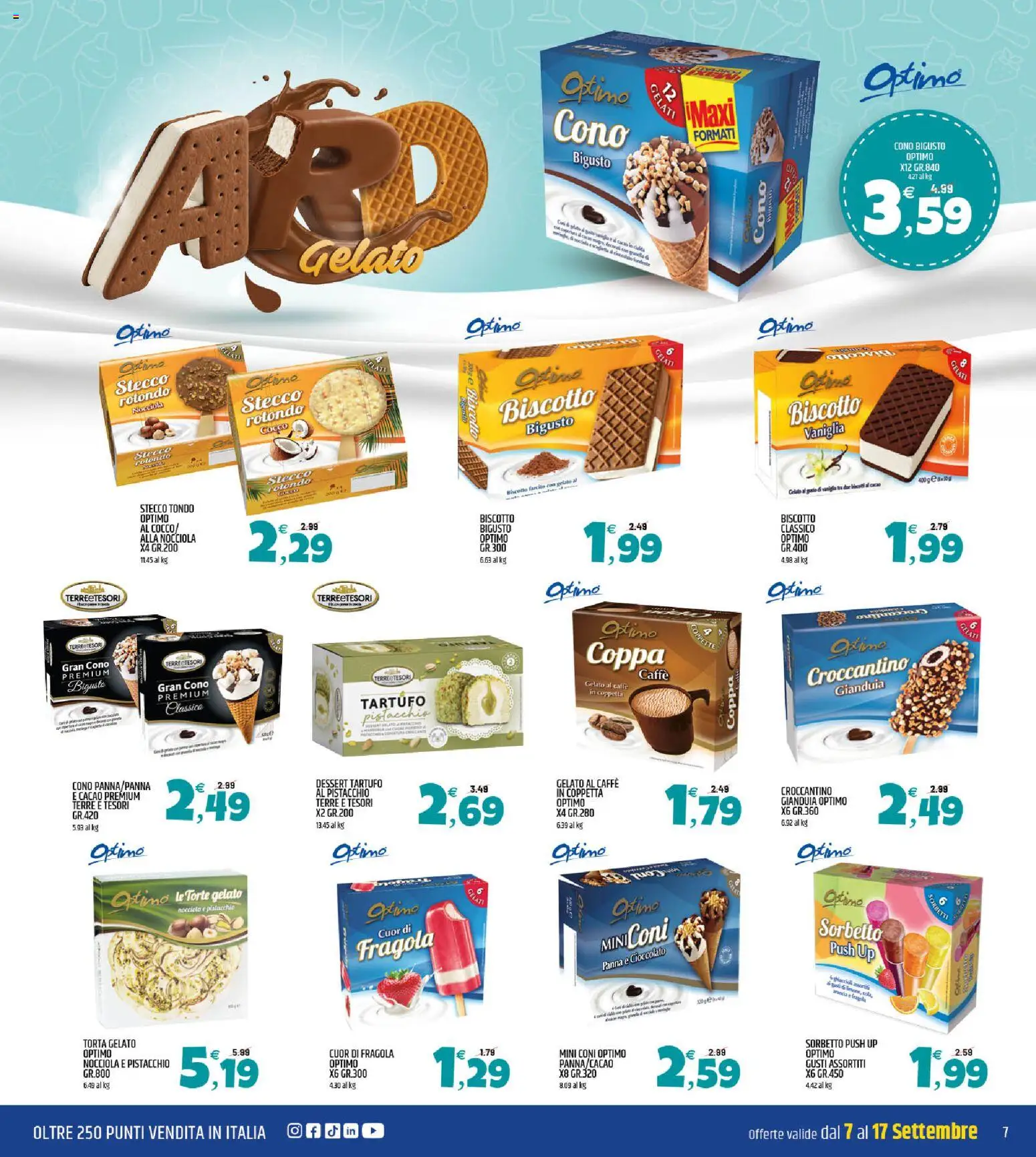 Anteprima dell'opuscolo ARD Discount volantino dal negozio ARD Discount valido da 07/09/2026 - Gelato, Torta, Caffè, Cioccolato, Pistacchio, Panna, Cacao, Torta gelato