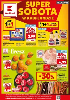 Pogląd gazetki "Kaufland gazetka - Super sobota" ze sklepu Kaufland ważnej od 19.09.2026