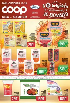COOP - COOP - Abc & Szuper / Tisza megtekintése, amely érvényes 2026.10.15.-től
