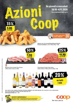 Vorschau des Merkblatts Coop aktionen IT vom Shop Coop gültig von 29.10.2026 bis 04.11.2026