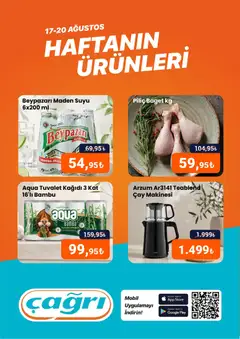 Çağrı Market Çağrı Market - Haftanın Ürünleri 17.08.2026 - Broşürünün önizlemesi
