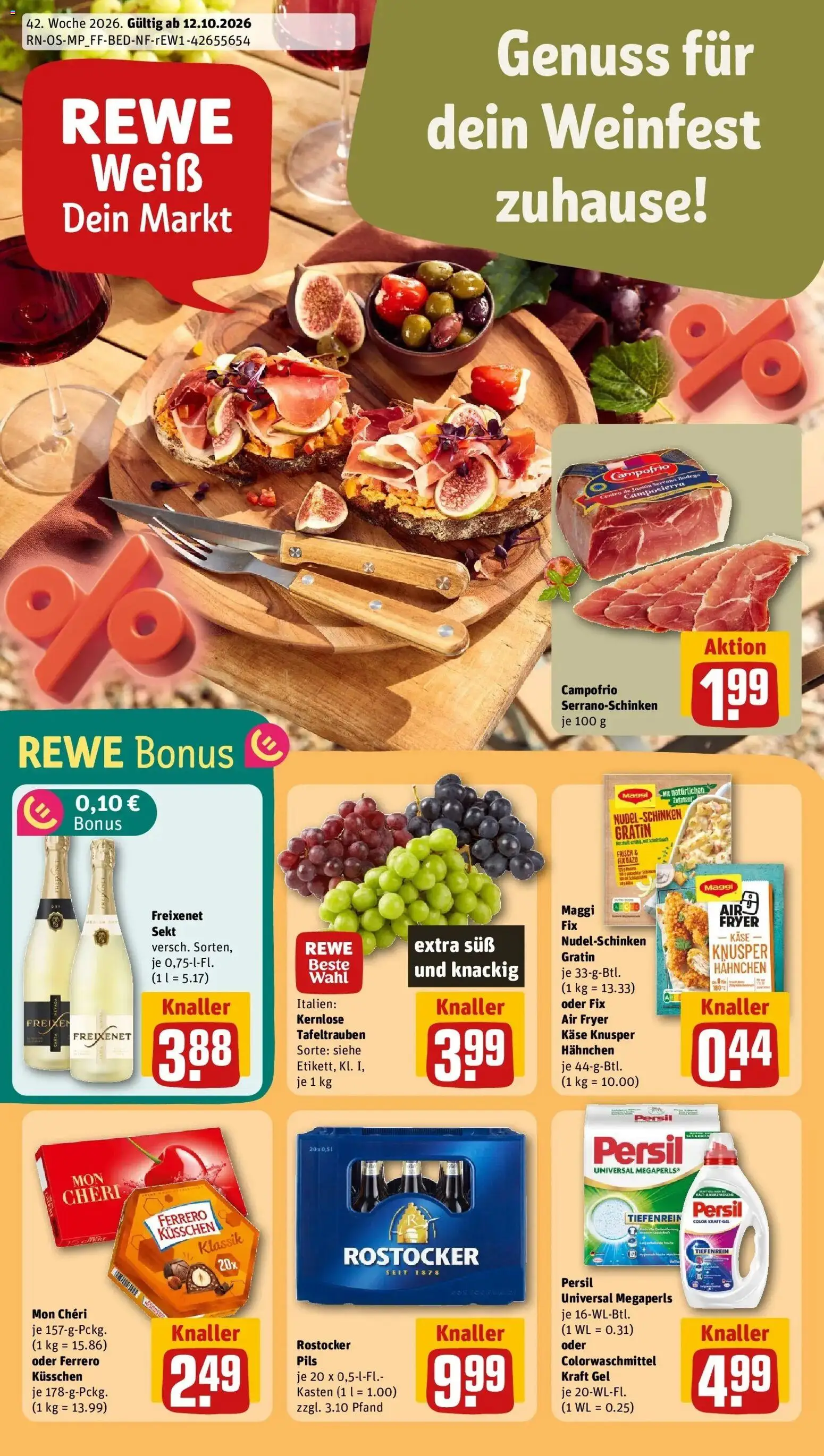 Vorschau von dem Prospekt des Geschäftes Rewe, gültig ab dem 12.10.2026