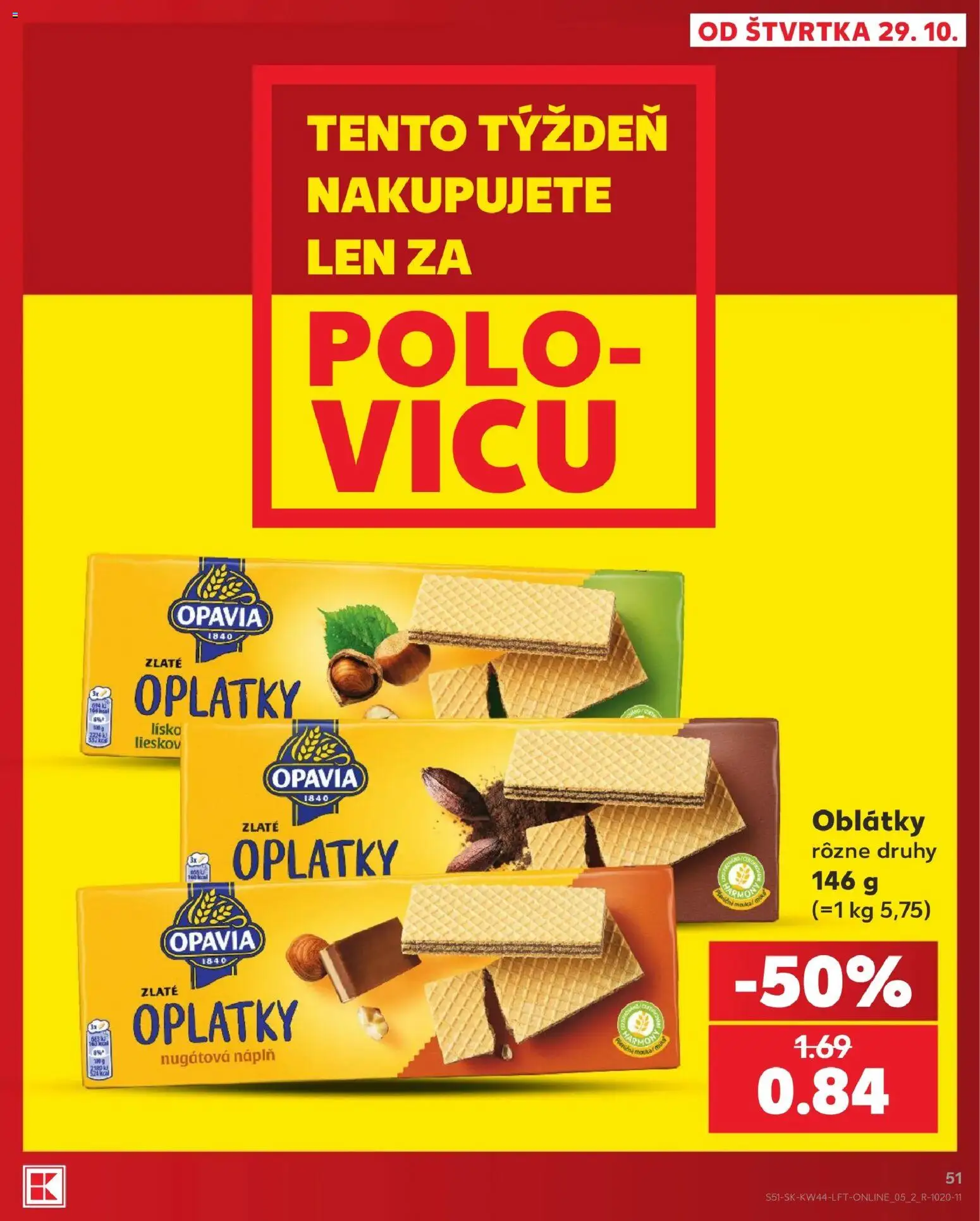 Náhľad Kaufland letáku platného od 29.10.2026 - Oblátky