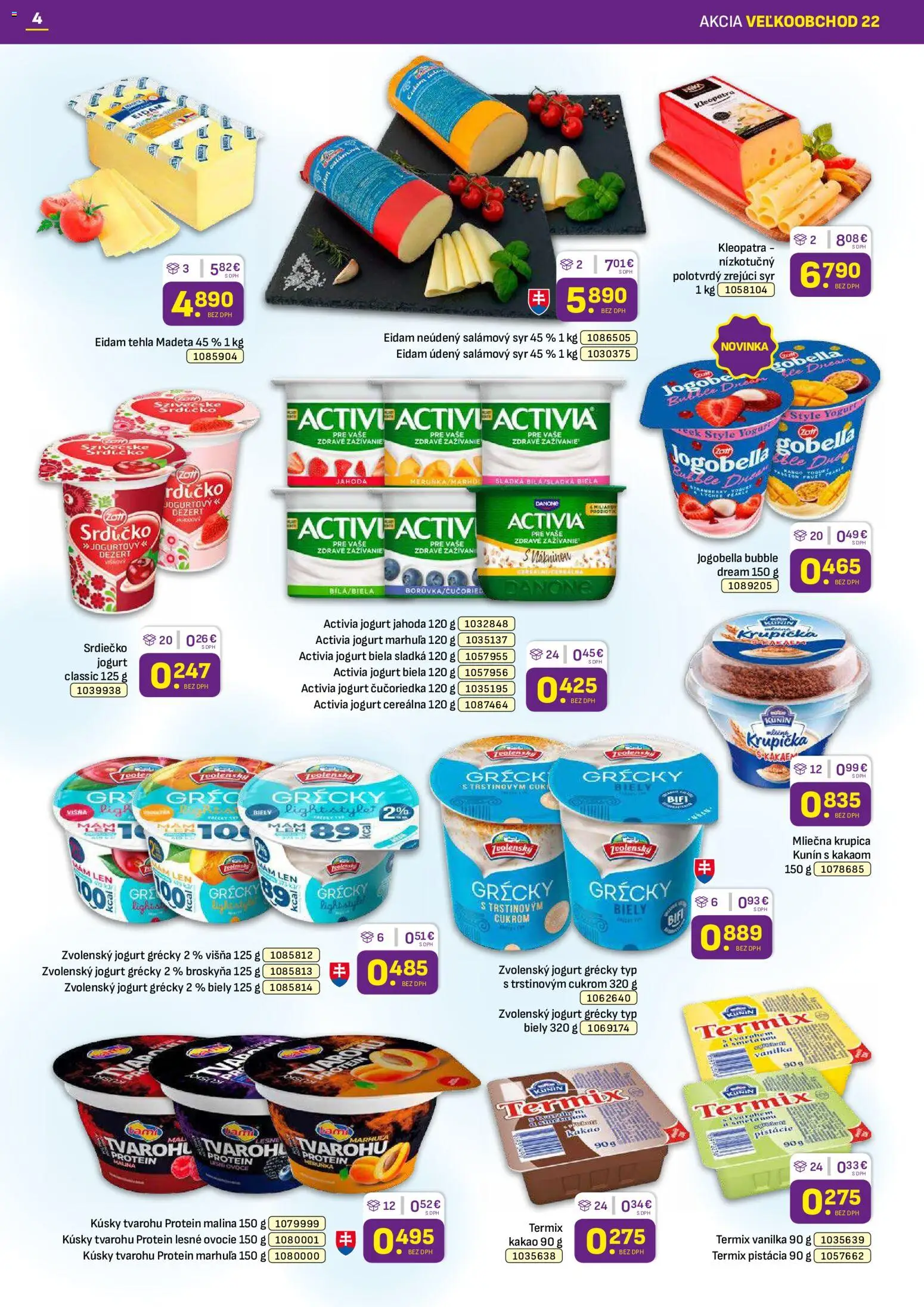 Náhľad Libex letáku platného od 02.11.2026 - Syr, Ovocie, Dezert, Kakao, Jogurt, Vanilka, Termix, Pistácie