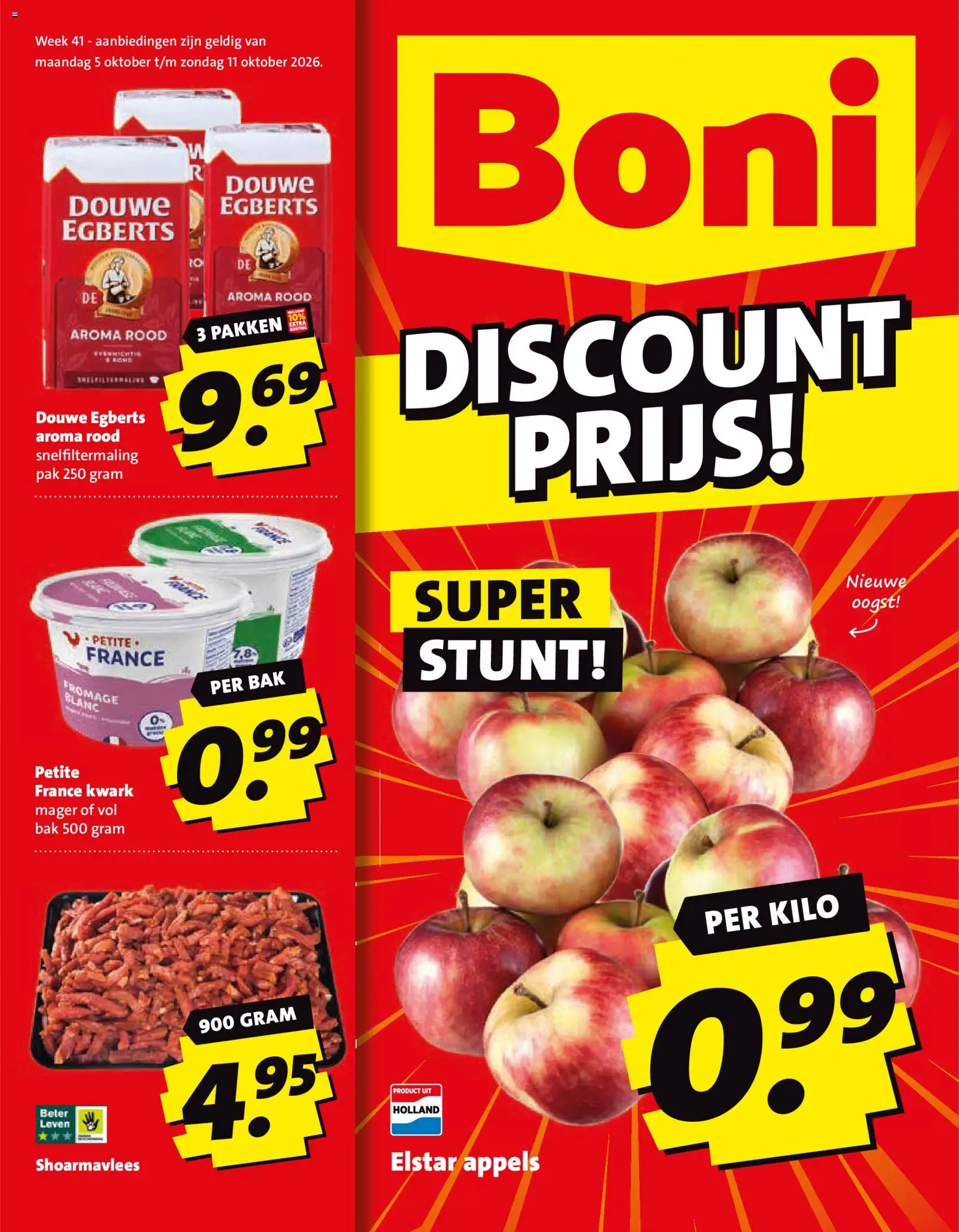 Voorbeeld van Boni folder van winkel Boni geldig vanaf 05-10-2026 - Appels, Kwark