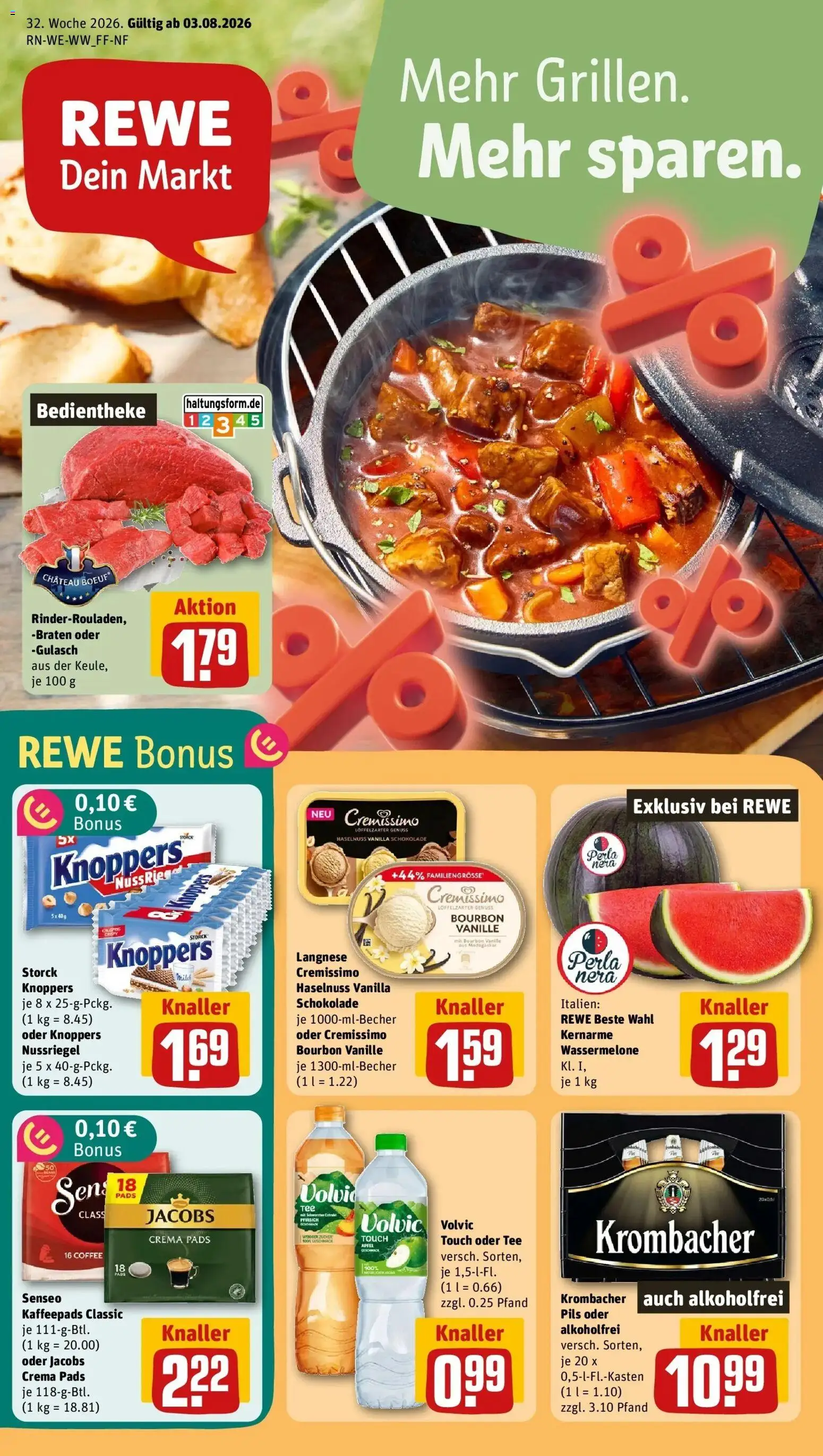 Vorschau von dem Prospekt des Geschäftes Rewe, gültig ab dem 03.08.2026