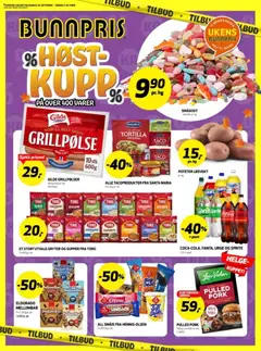 Forhåndsvis Bunnpris kundeavis fra butikk Bunnpris gyldig fra 28/09/2026