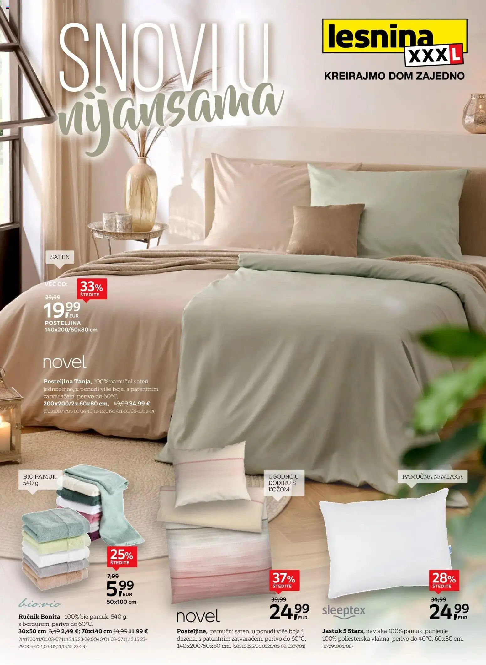 Pregled letka Lesnina XXXL: Snovi u nijansama katalog do 29.05.2026 trgovine Lesnina vrijedi od 27.04.2026