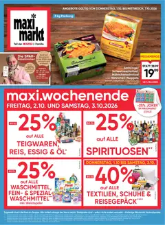 Vorschau der Angebote: Maximarkt Maximarkt maxi.wochenende gültig ab 01.10.2026