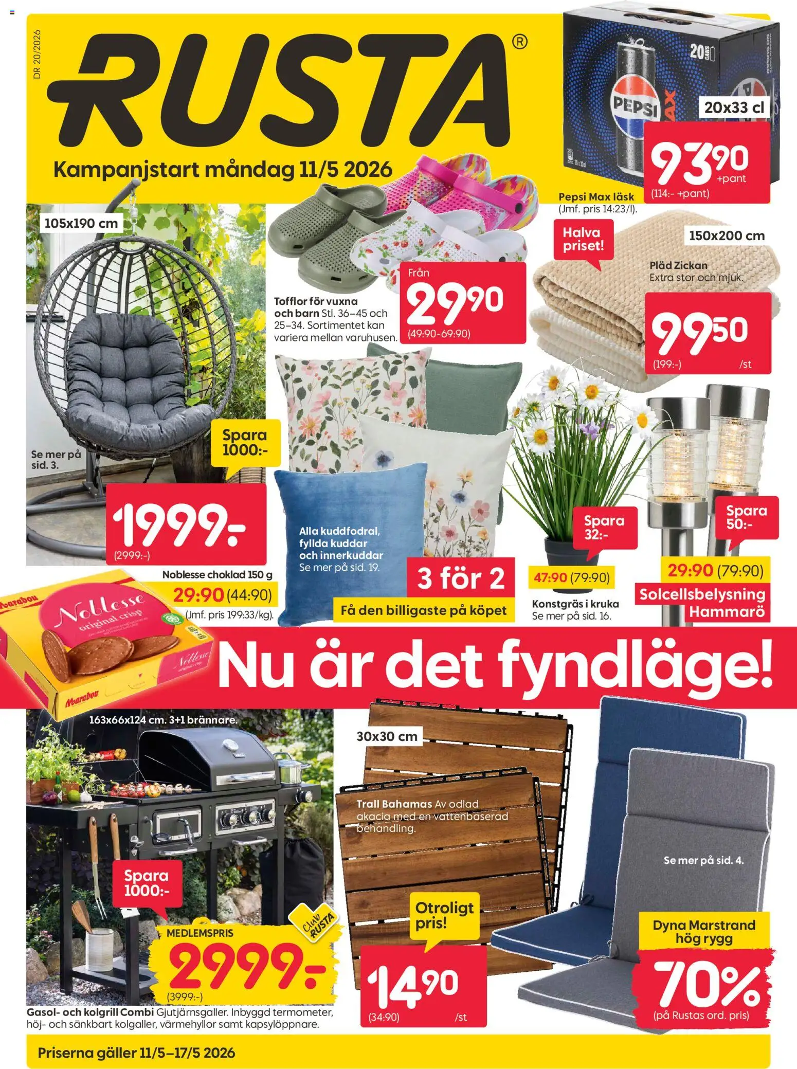 Förhandsgranska reklamblad Rusta erbjudanden från butik Rusta gäller från 11/05/2026