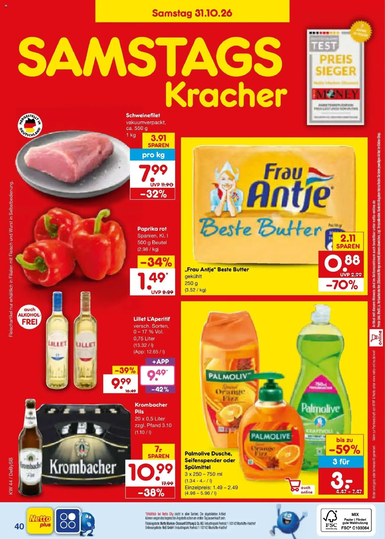 Vorschau von dem Prospekt des Geschäftes Netto Marken-Discount, gültig ab dem 26.10.2026