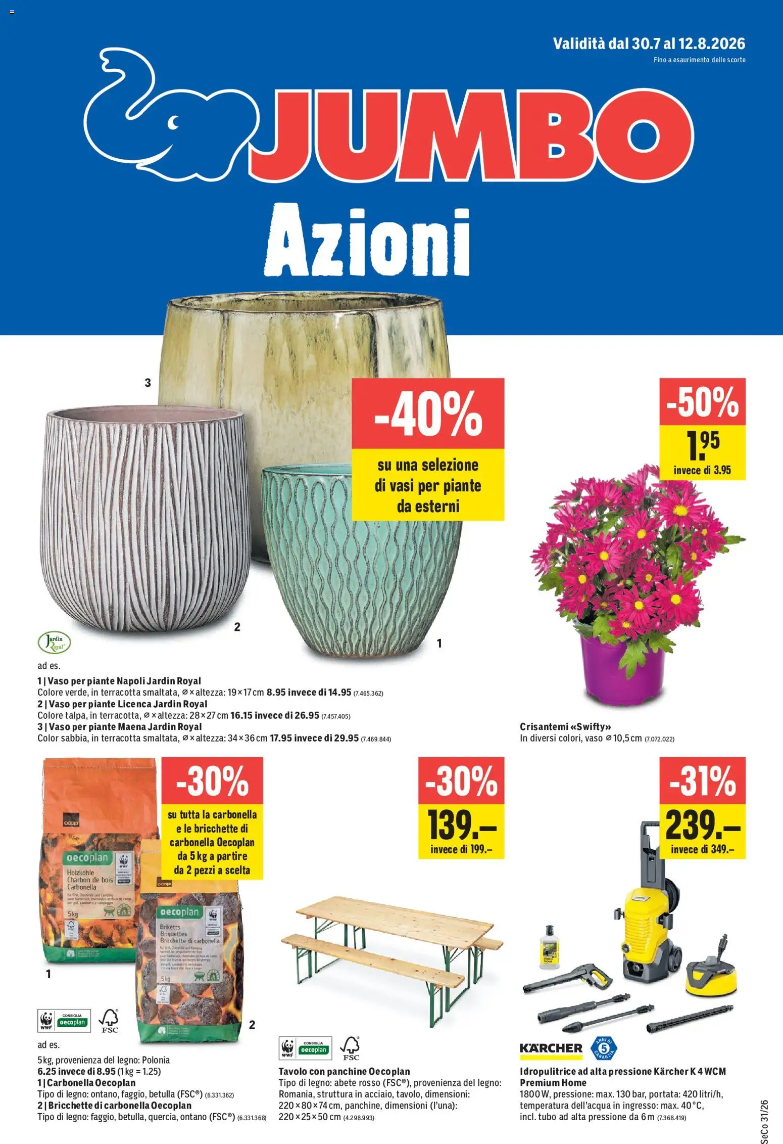 Vorschau des Merkblatts Jumbo aktionen IT vom Shop Jumbo gültig von 30.07.2026 bis 12.08.2026