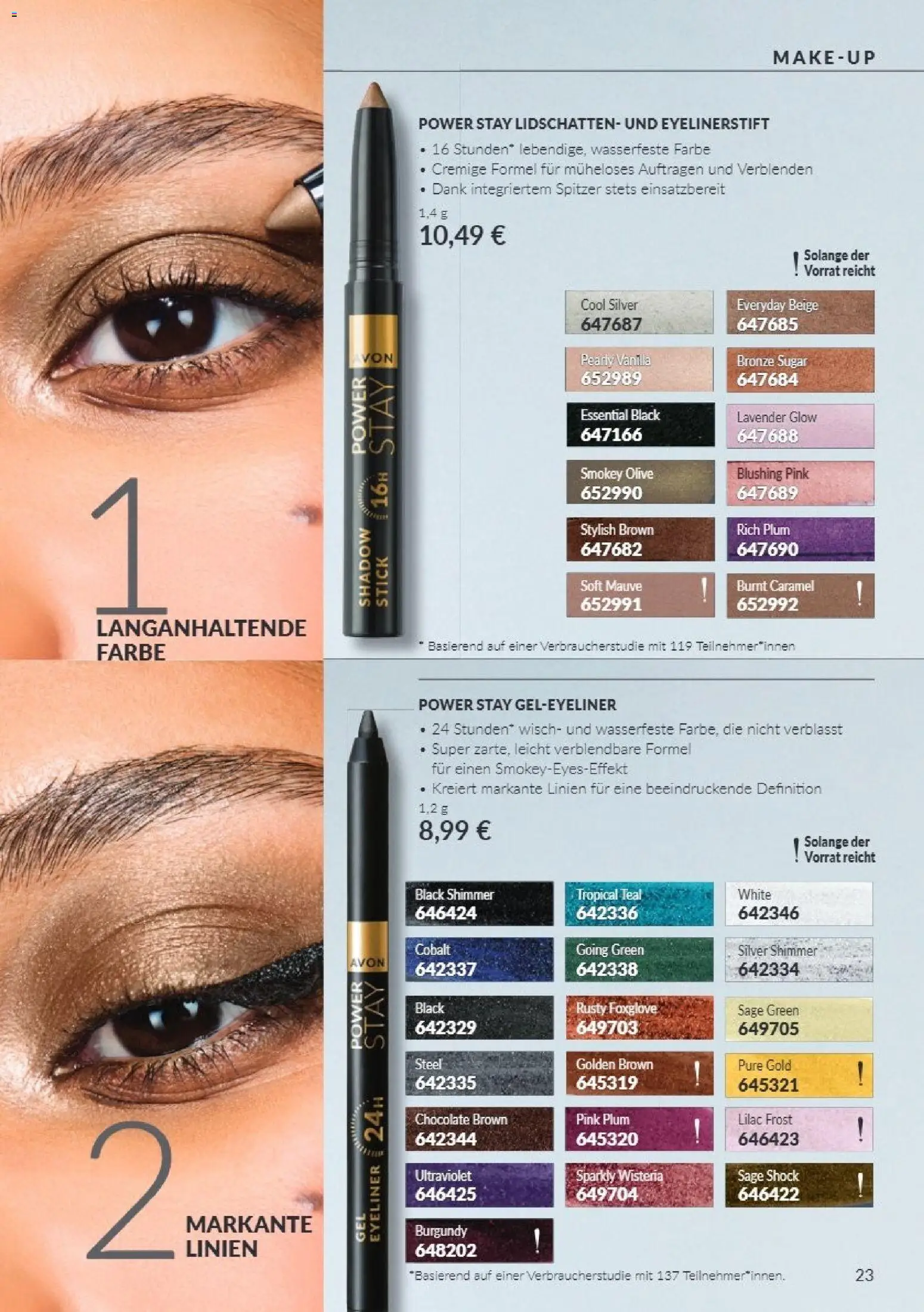 Vorschau von dem Prospekt des Geschäftes Avon, gültig ab dem 01.10.2026 - Eyeliner, Lidschatten