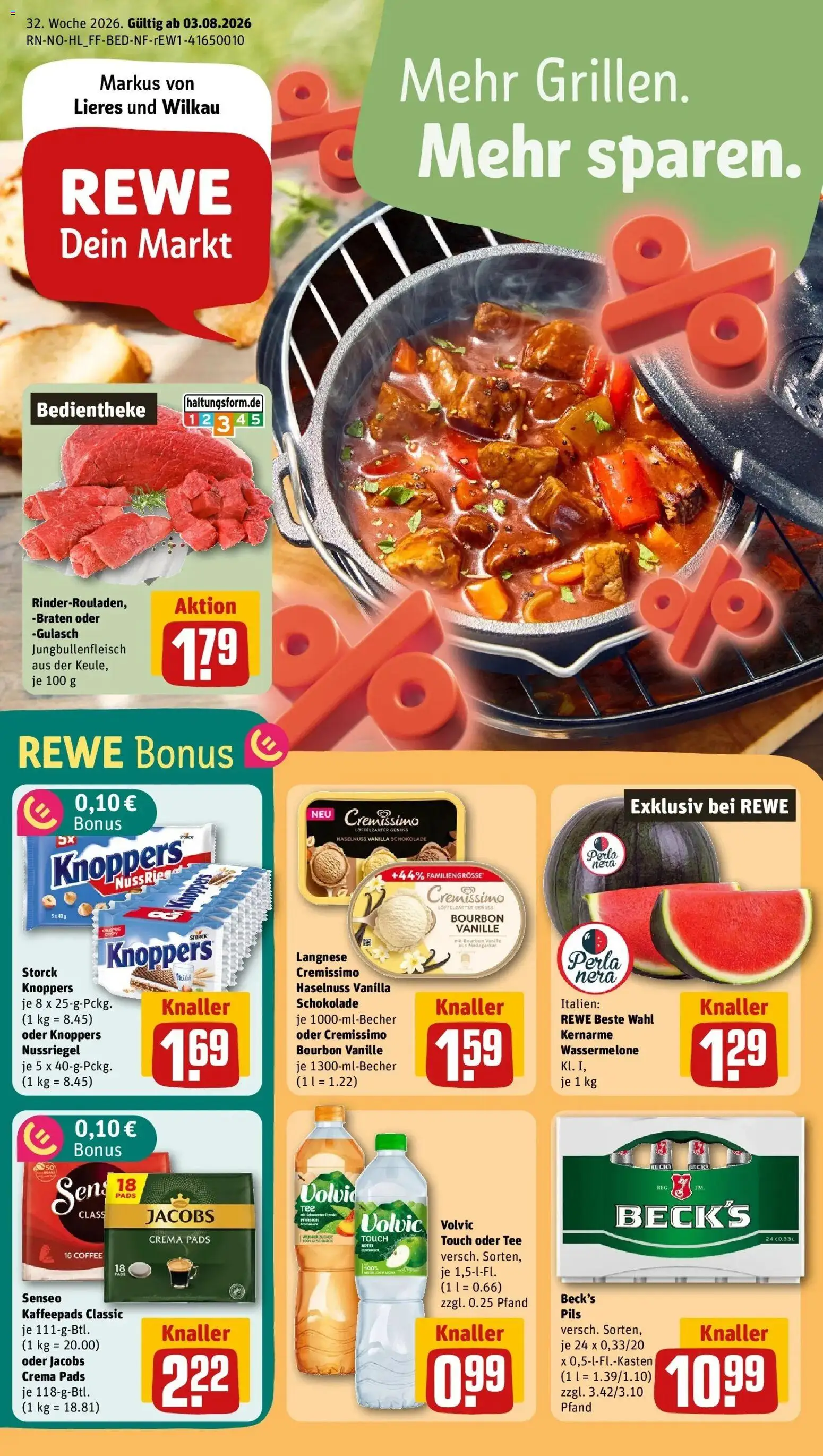 Vorschau von dem Prospekt des Geschäftes Rewe, gültig ab dem 03.08.2026