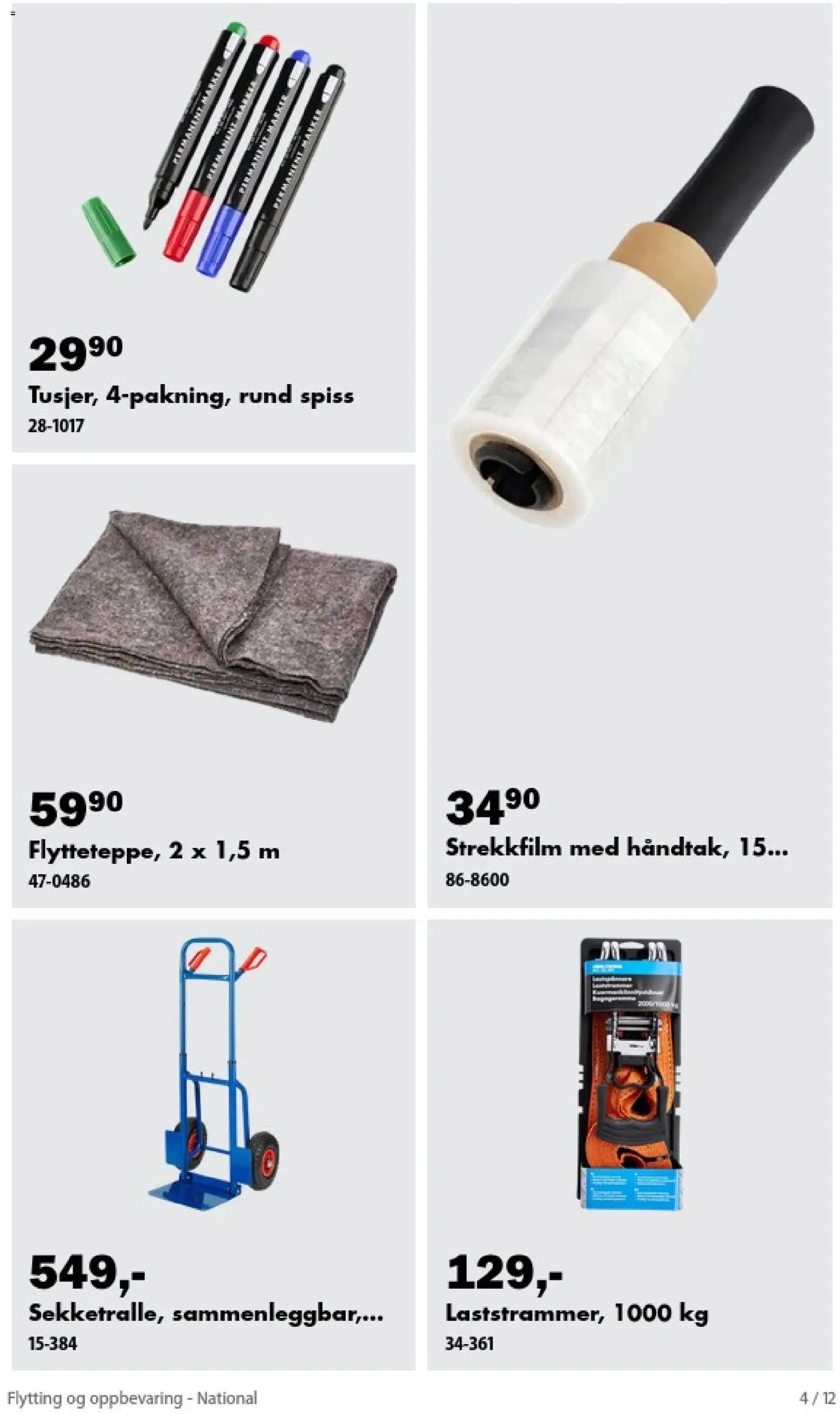 Forhåndsvis Biltema Flytting og oppbevaring fra butikk Biltema gyldig fra 04/08/2026